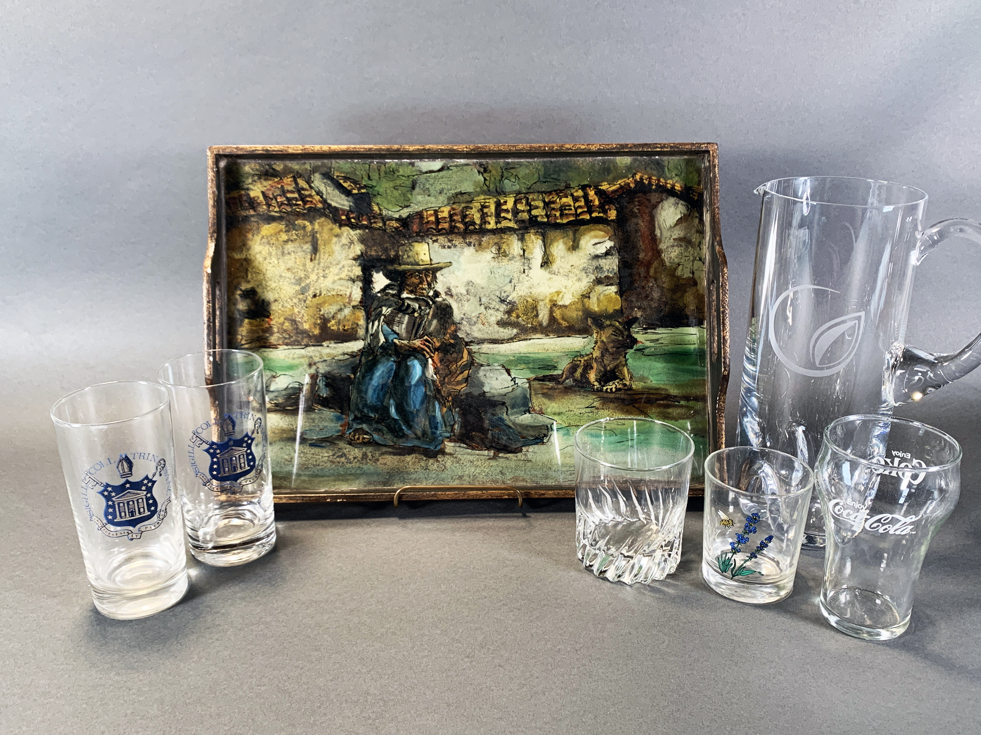 Assembled Vintage Barware In Tray image 1