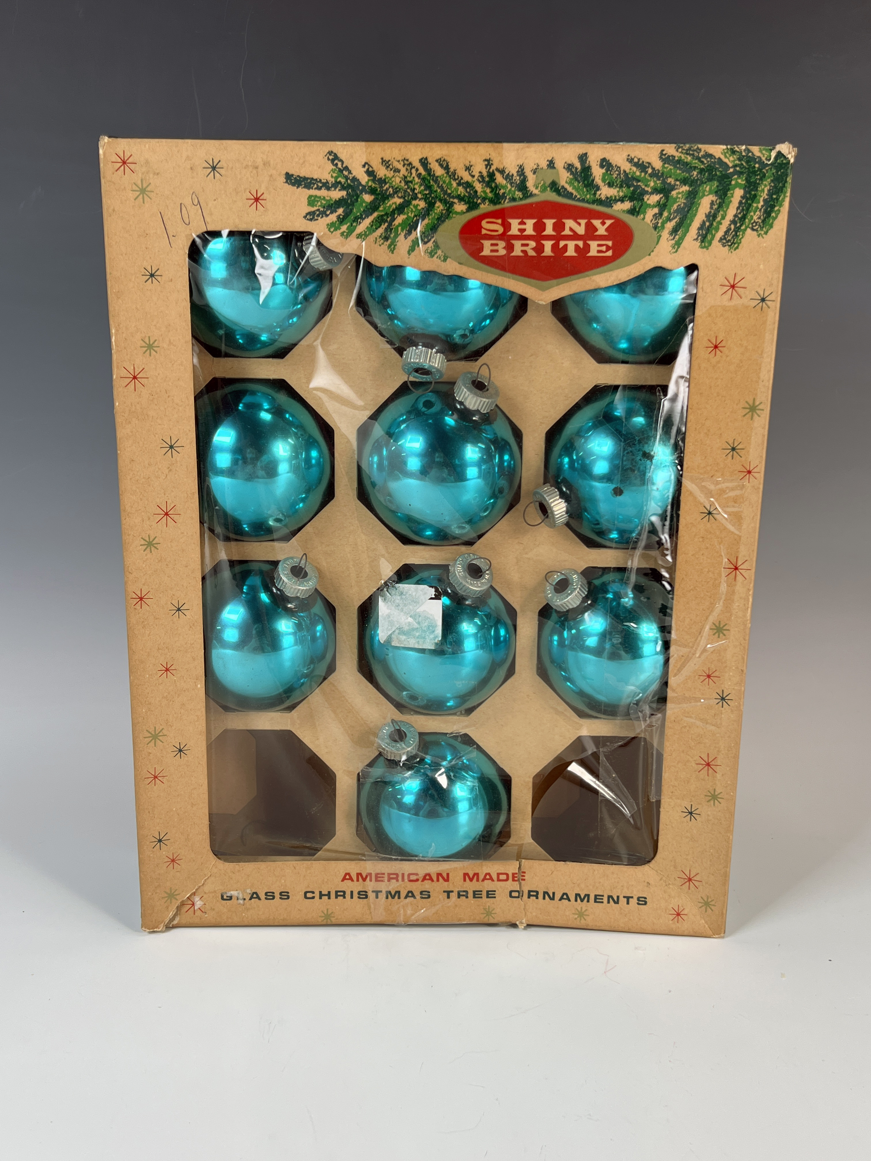 Vintage Glass Ornaments In Box image 3