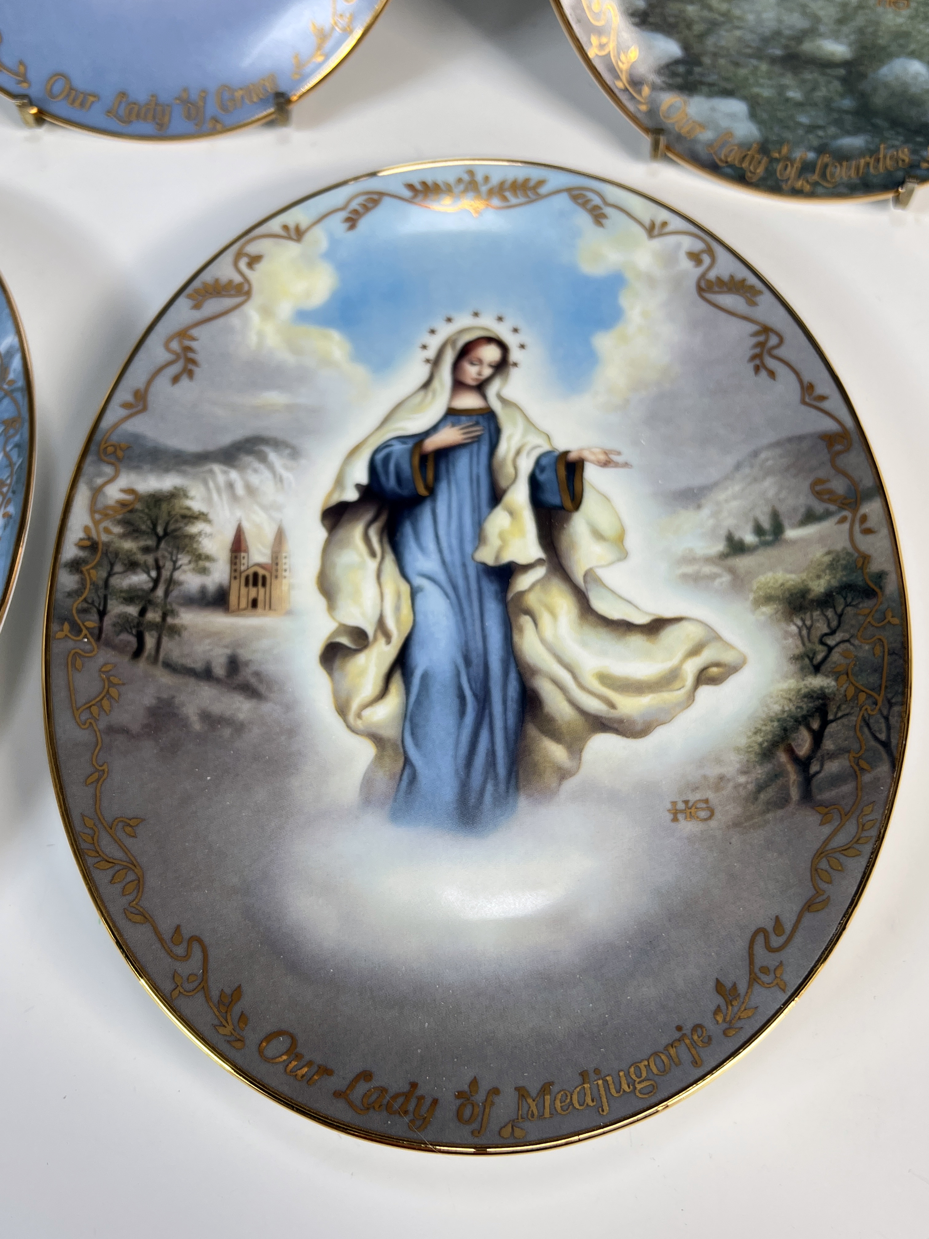 5 Visions Of Our Lady Bradford Exchange Plates image 6