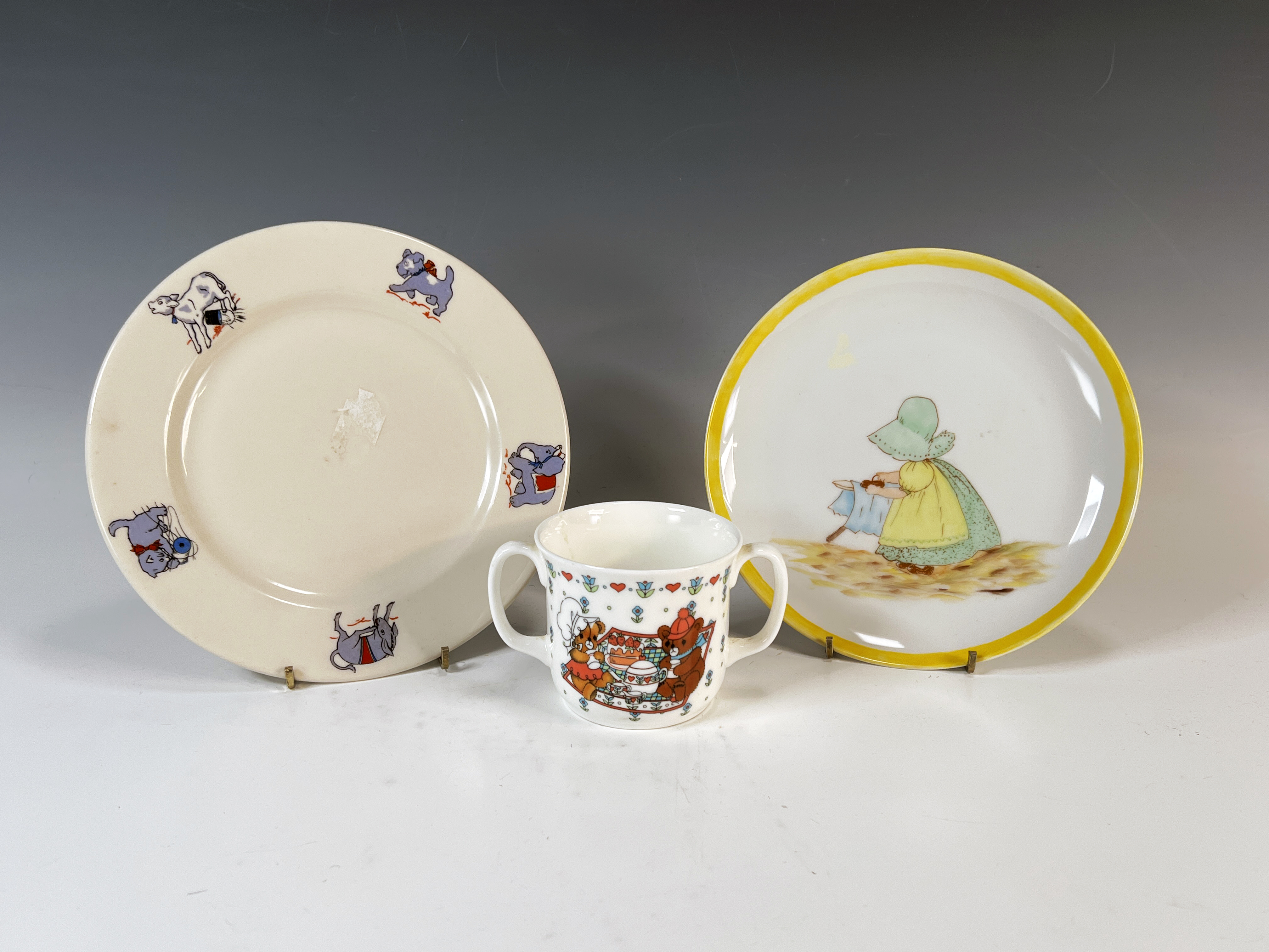 Two Childrens Plates & Cup image 1