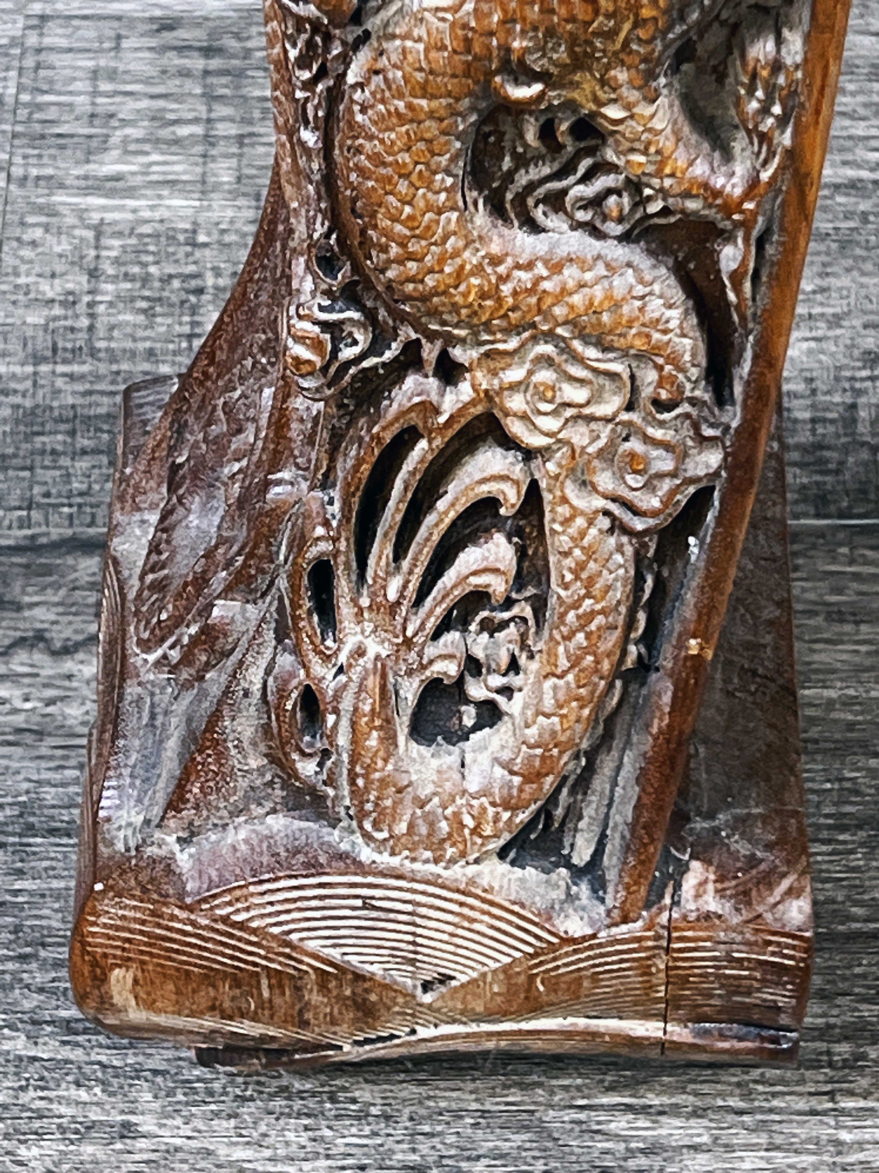 Exquisite Chinese Huanghuali Dragon Table With Detailed Carving image 13