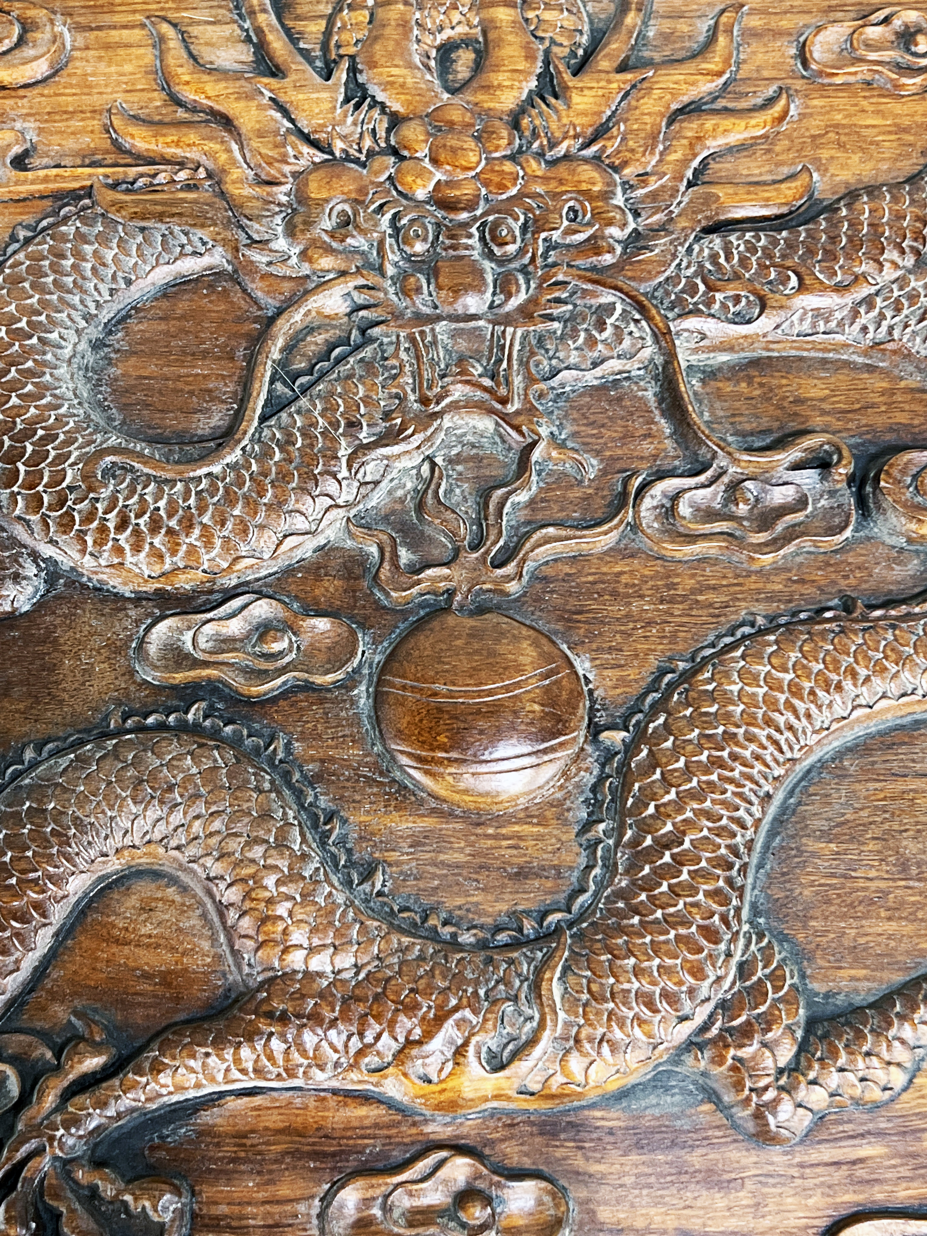 Exquisite Chinese Huanghuali Dragon Table With Detailed Carving image 3
