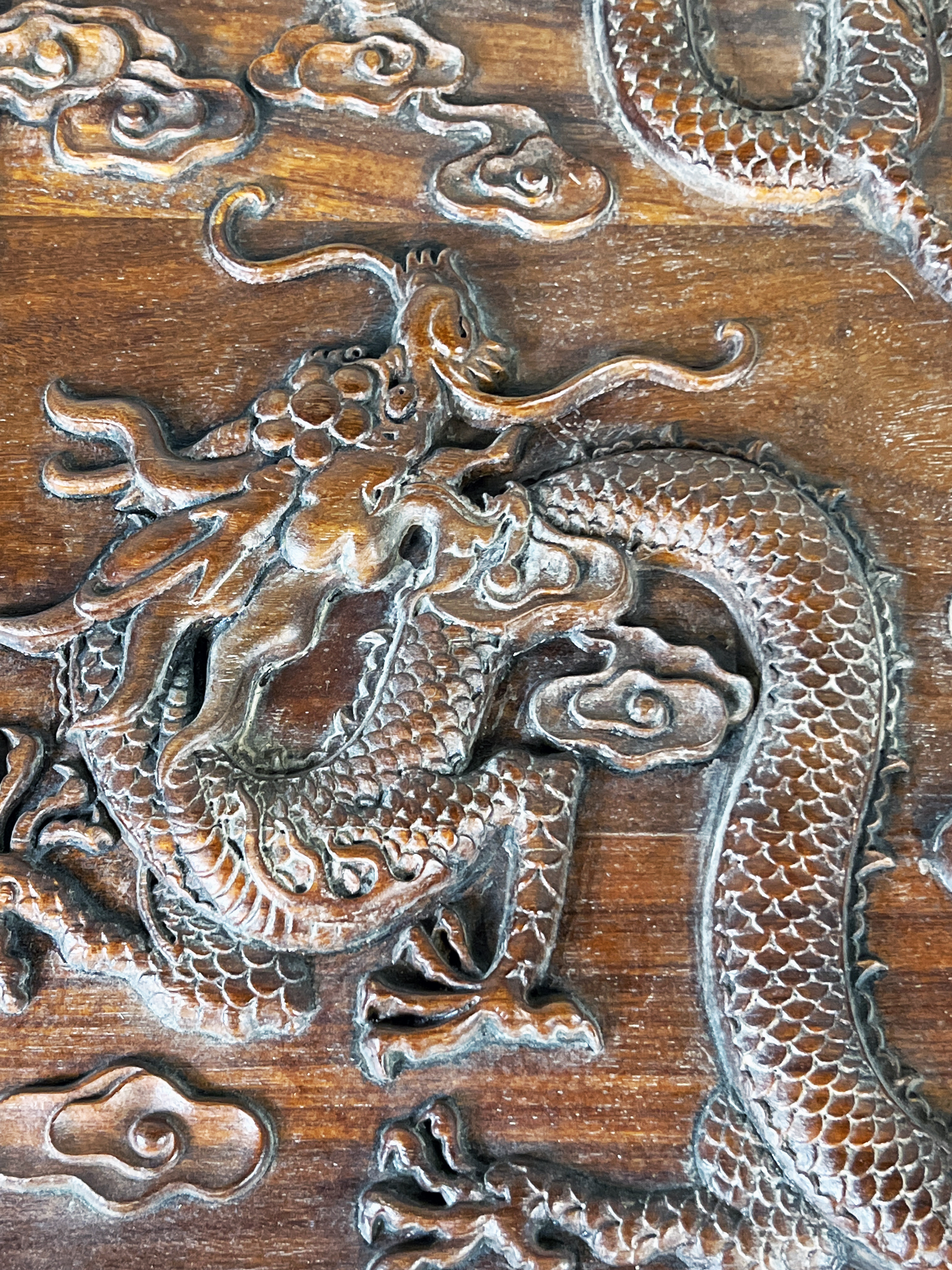 Exquisite Chinese Huanghuali Dragon Table With Detailed Carving image 4