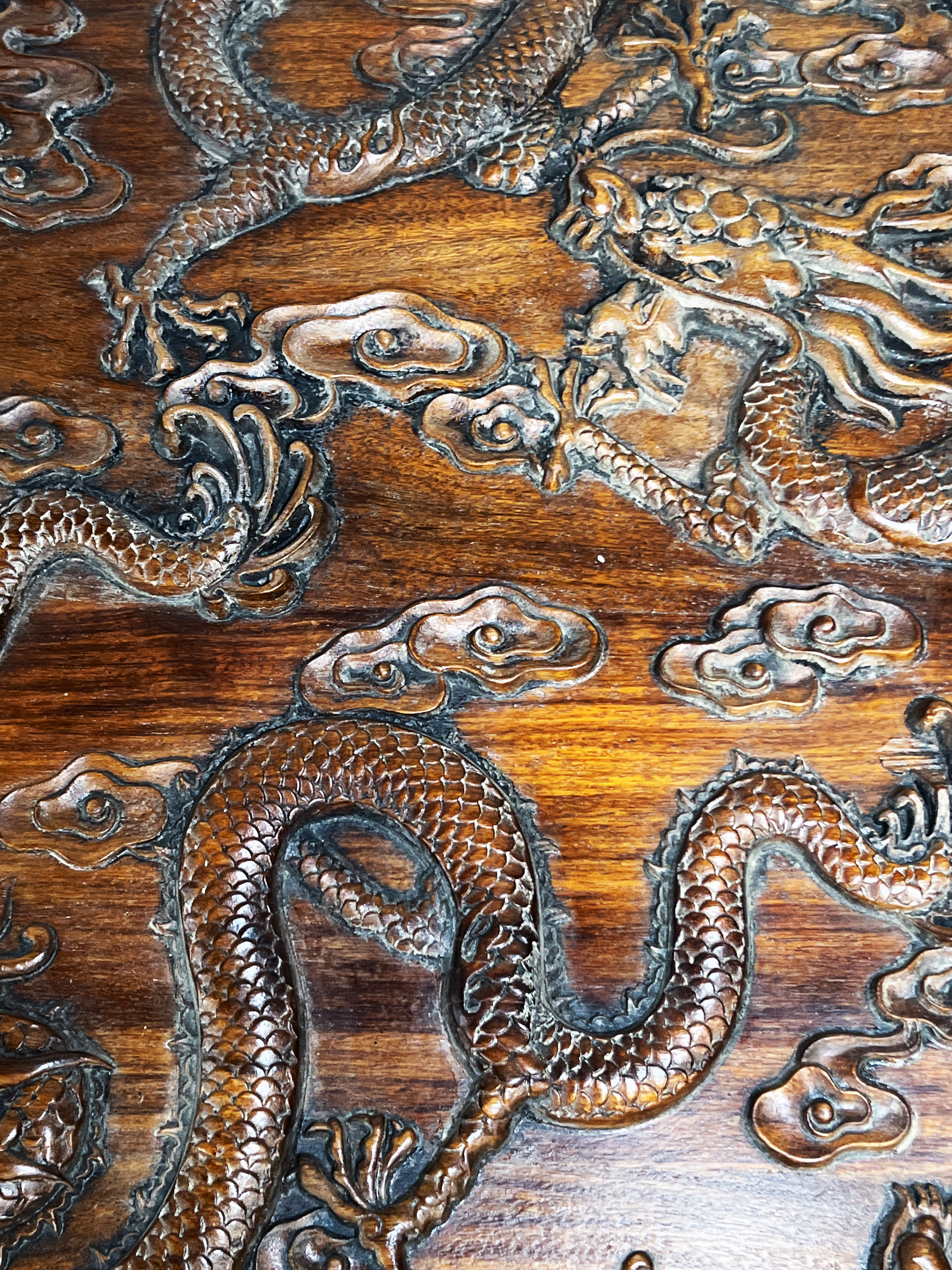Exquisite Chinese Huanghuali Dragon Table With Detailed Carving image 6