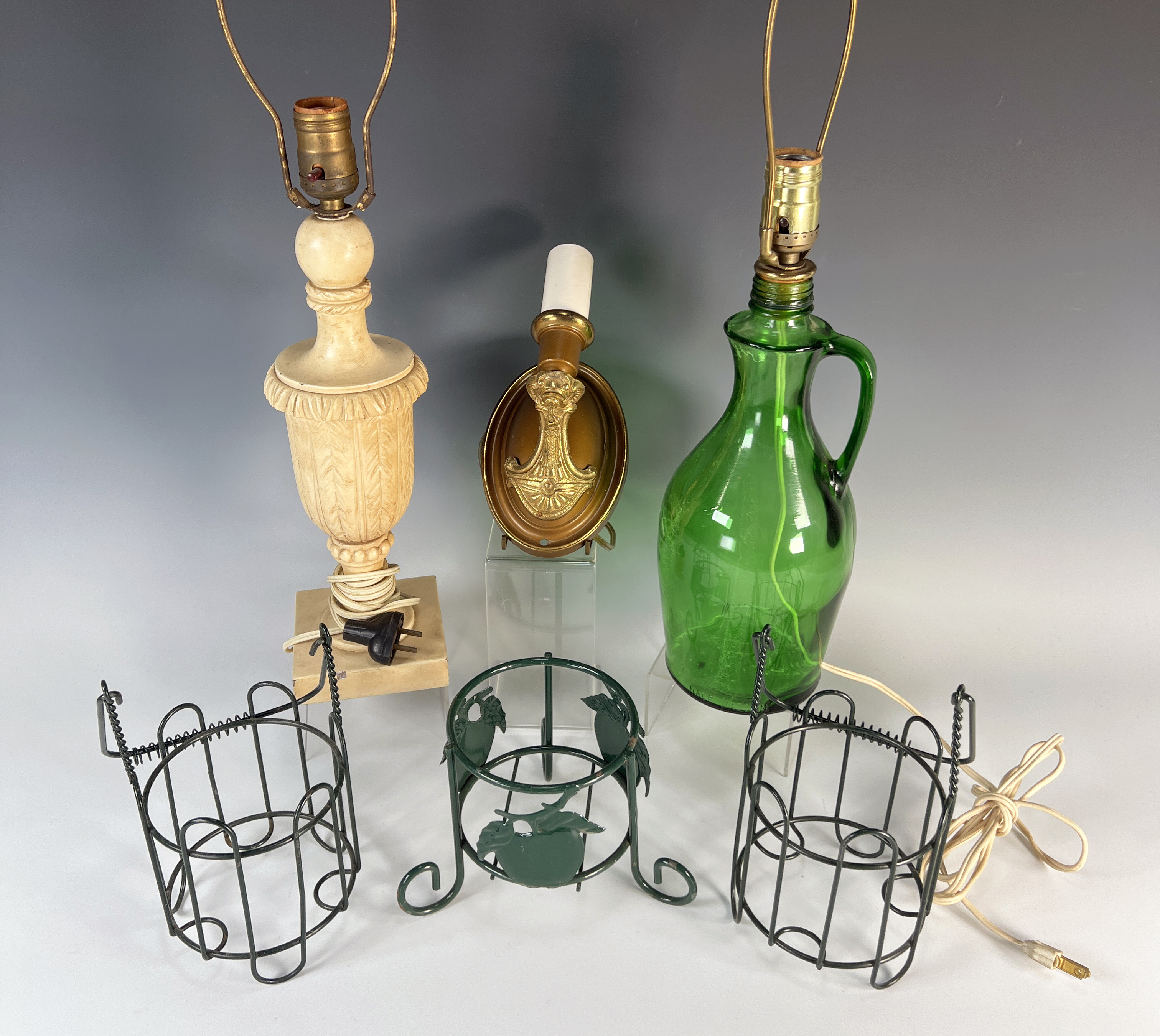 Two Lamps, Sconce, Candle Holders image 1