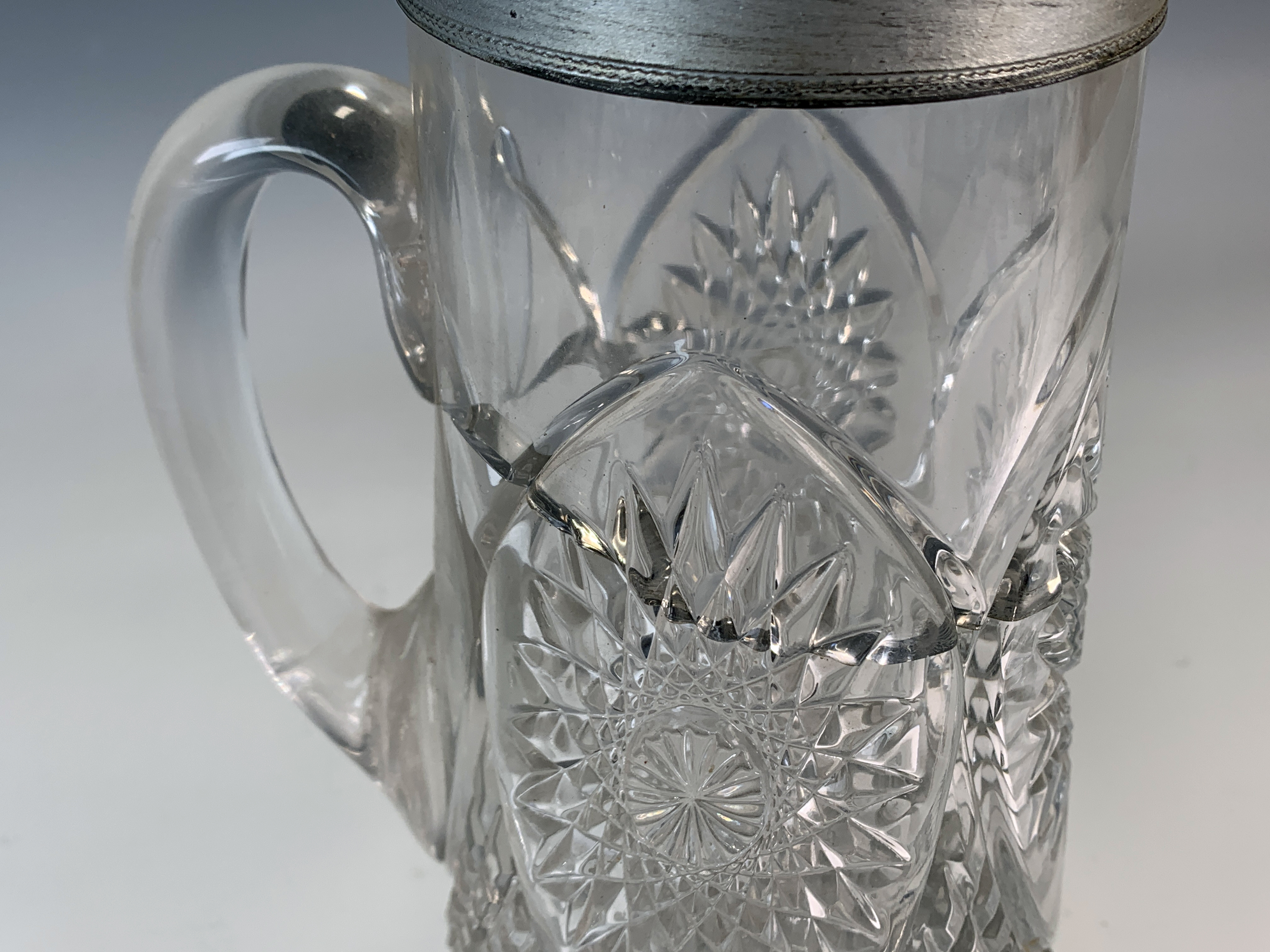 Glass Pitcher & Small Bottle With Stopper  image 4
