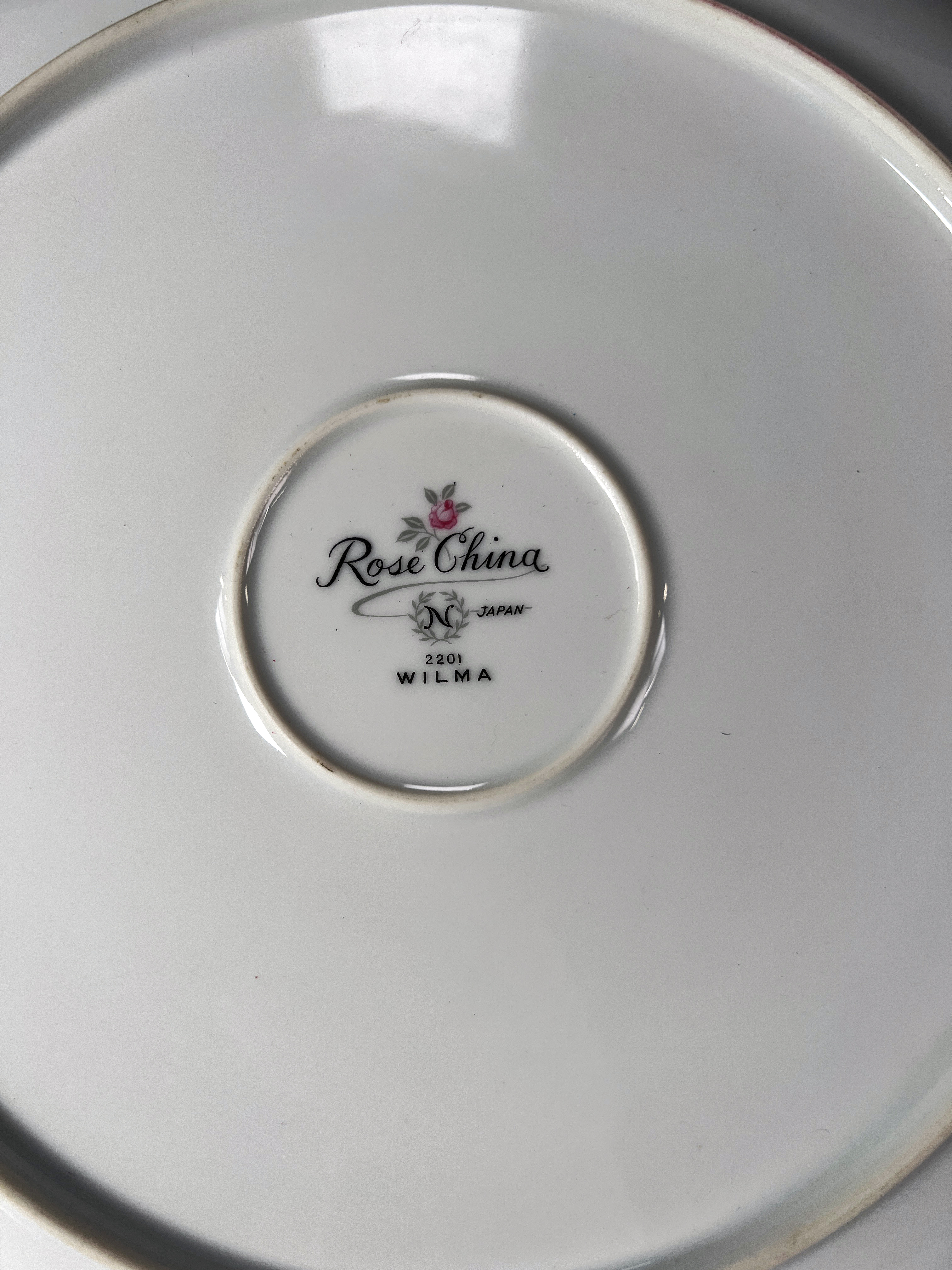 Rose China Wilma Pattern Service For 4 image 4