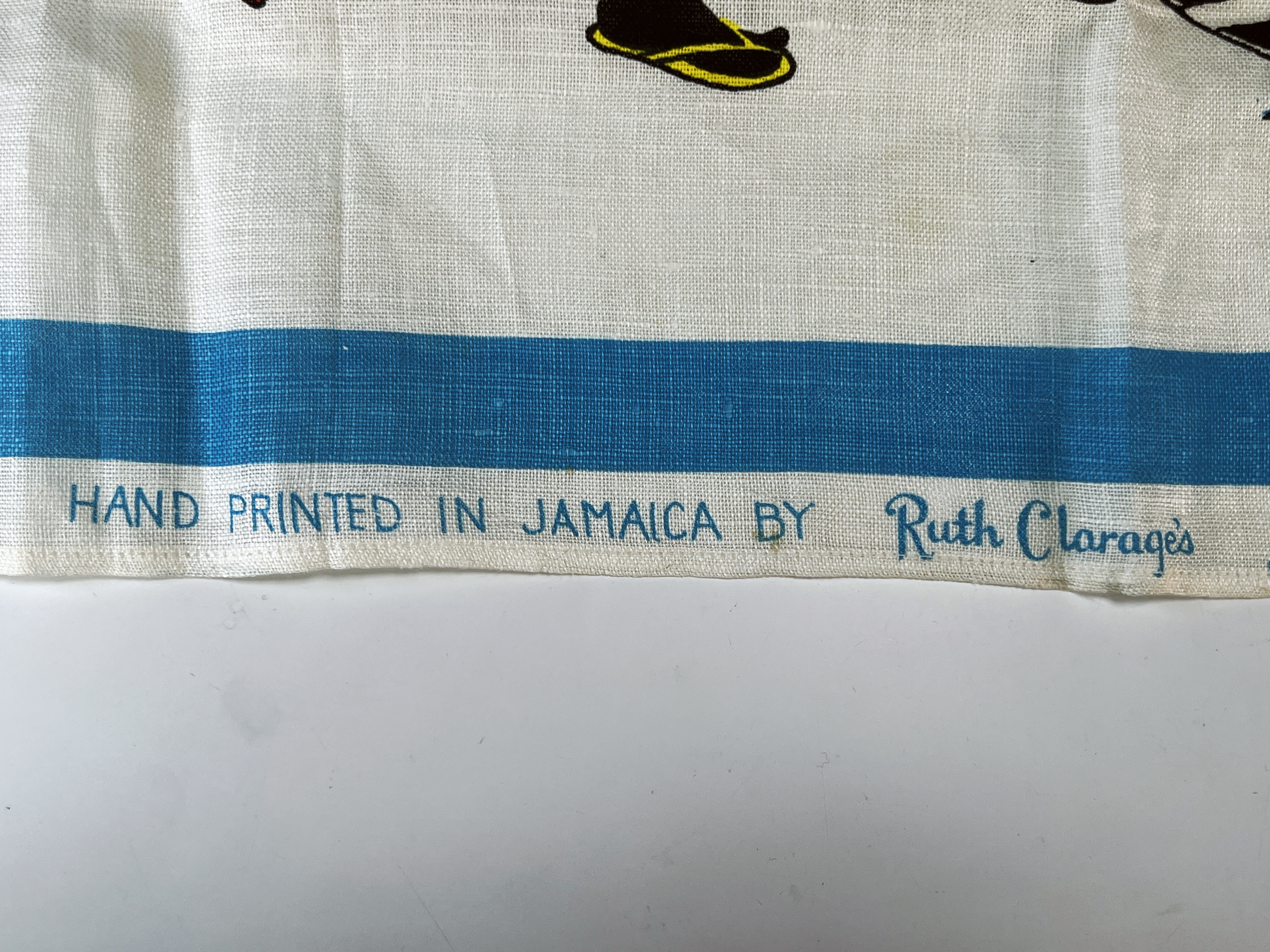 Hand Printed Jamaican Linen Dish Towel image 4