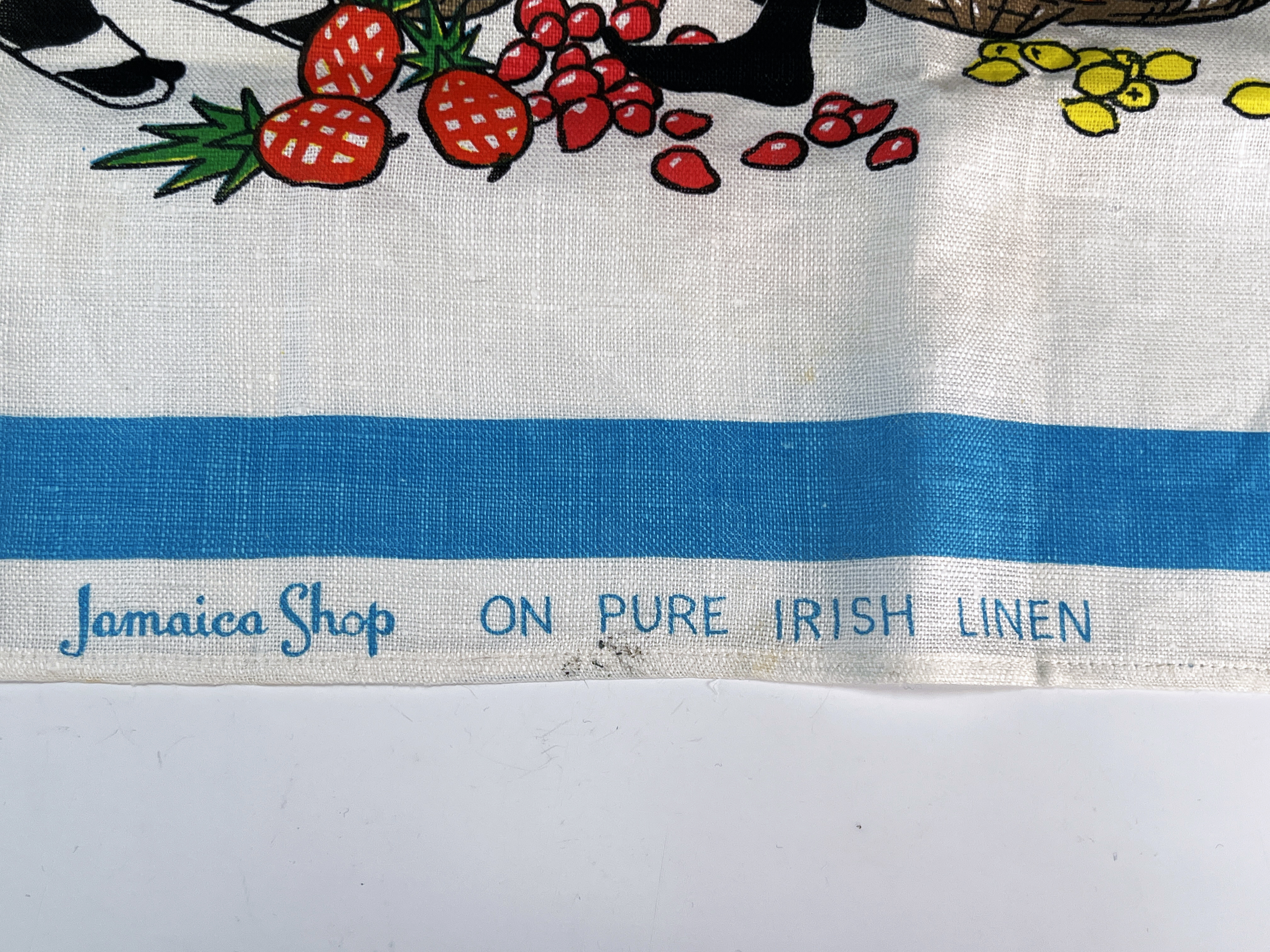 Hand Printed Jamaican Linen Dish Towel image 5
