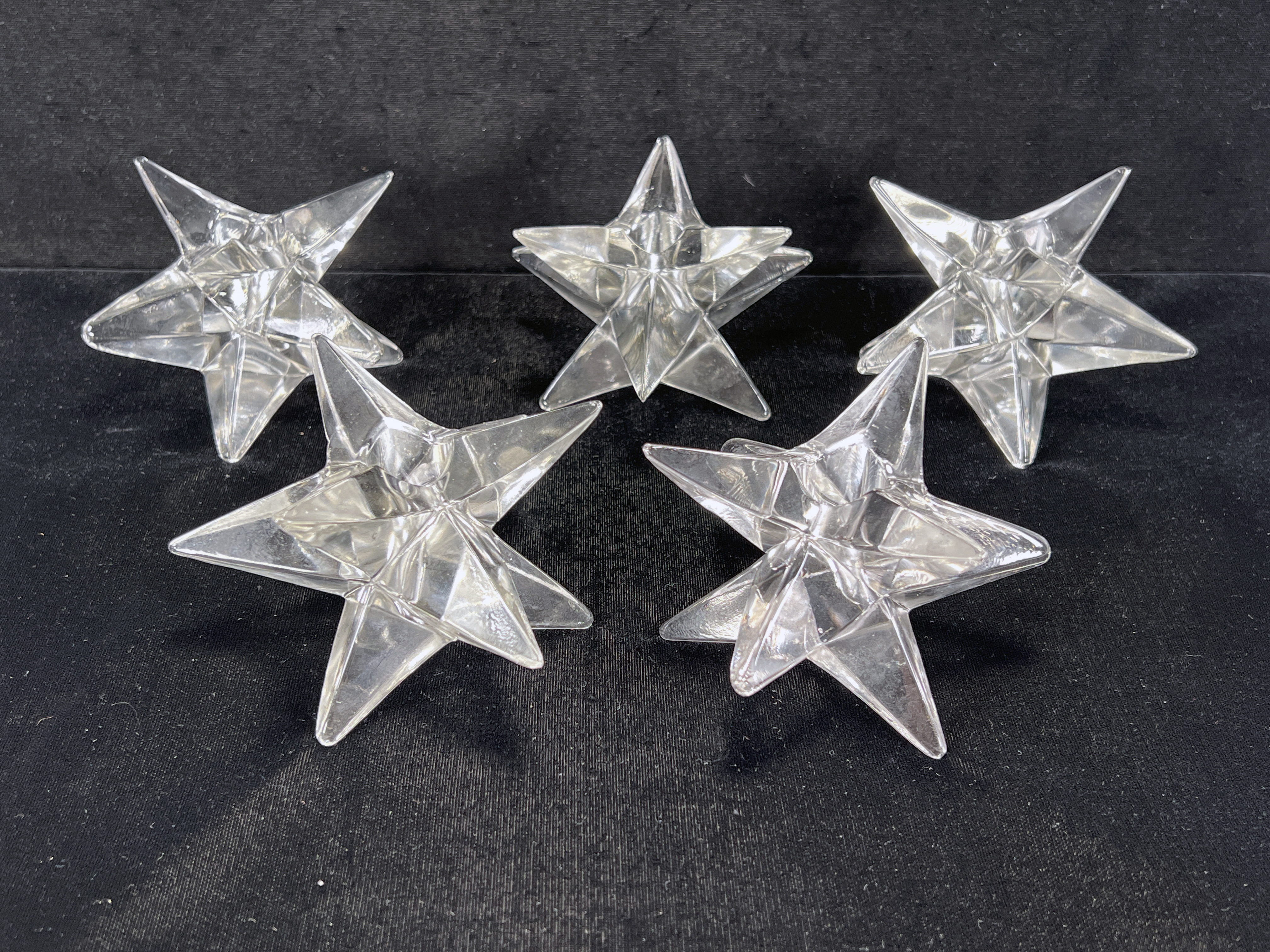Caltrop Glass Star Form Candleholders image 1