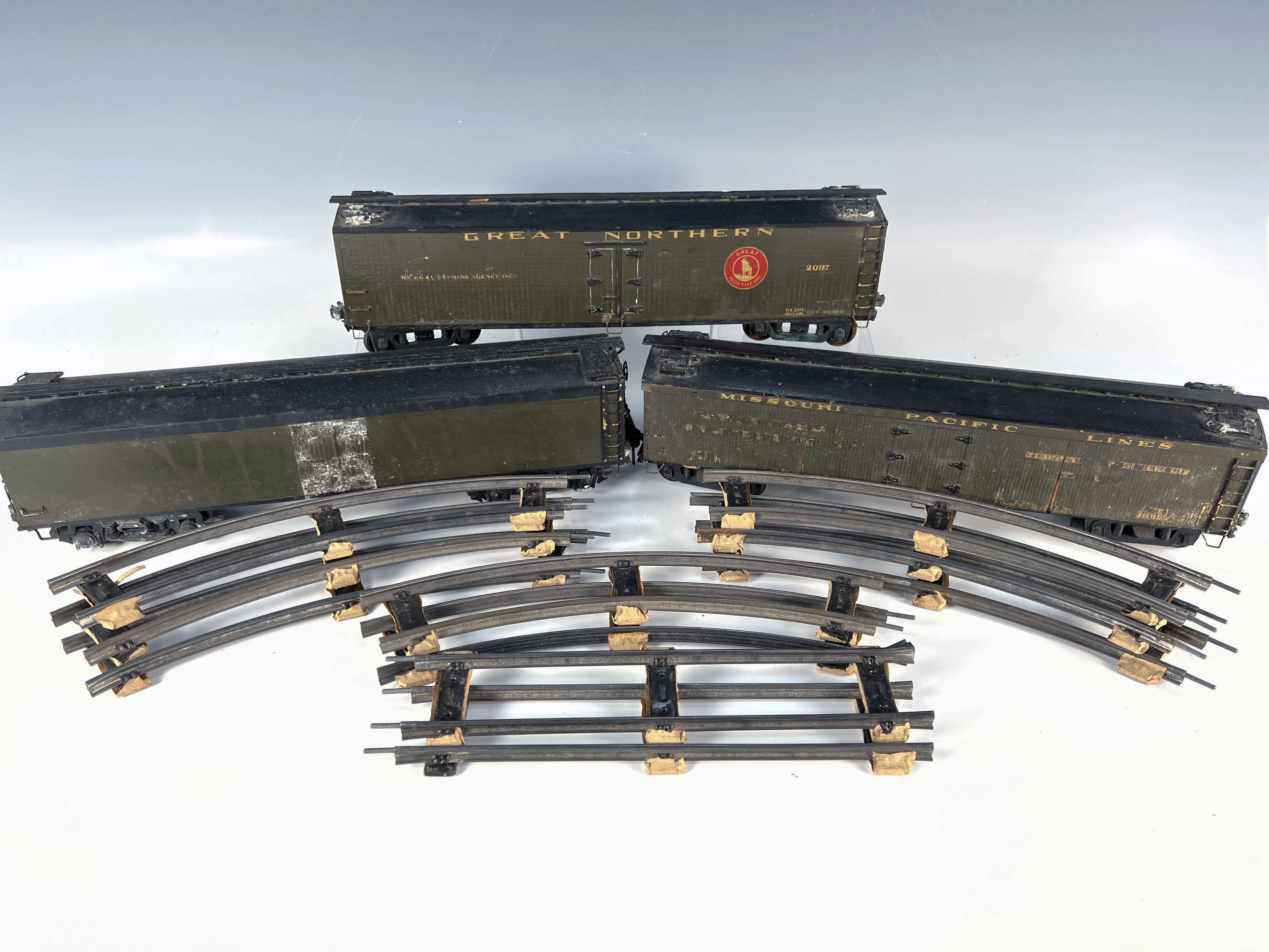 3 Scale Train Box Cars image 1