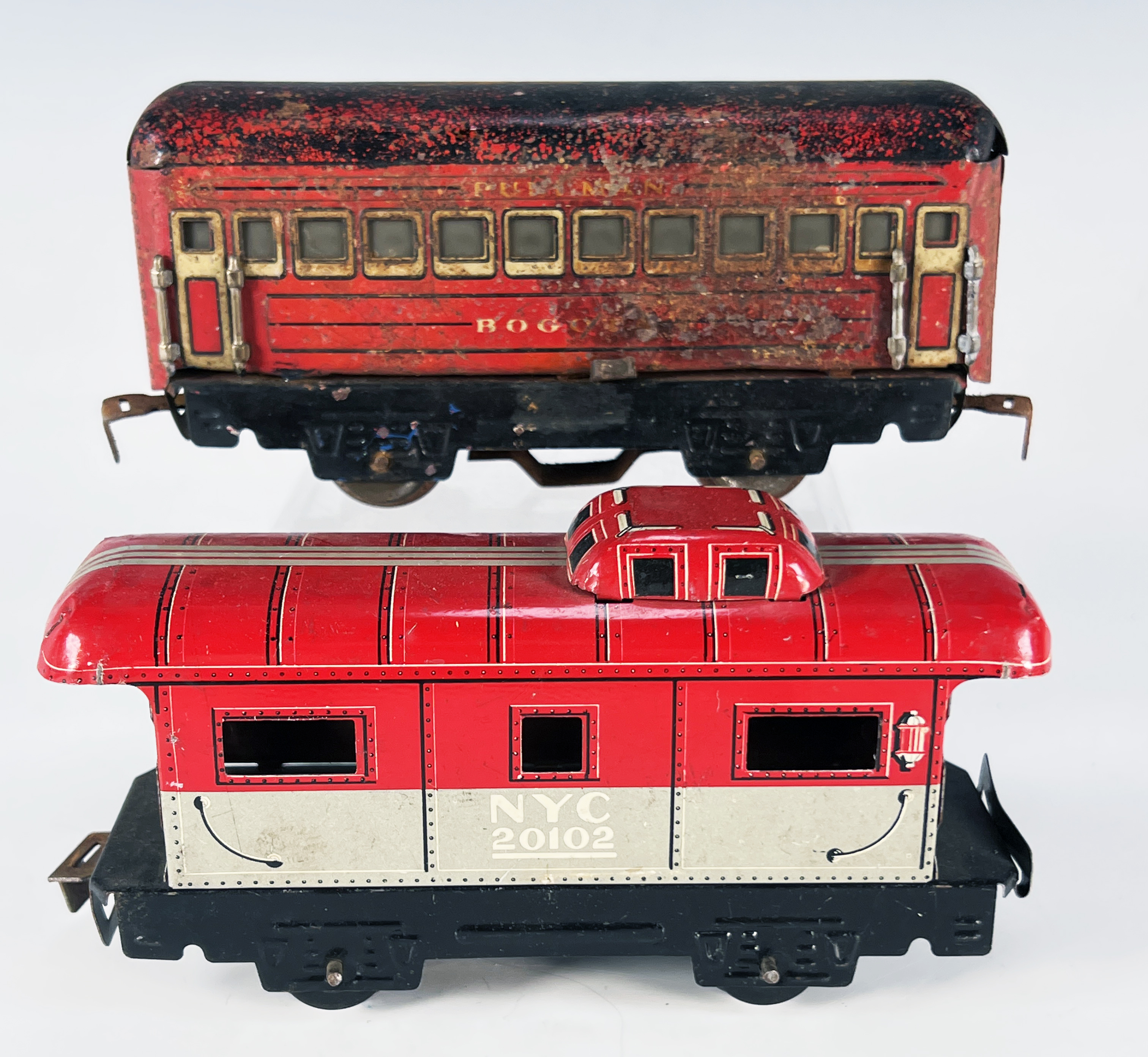 Two Metal Trains image 1