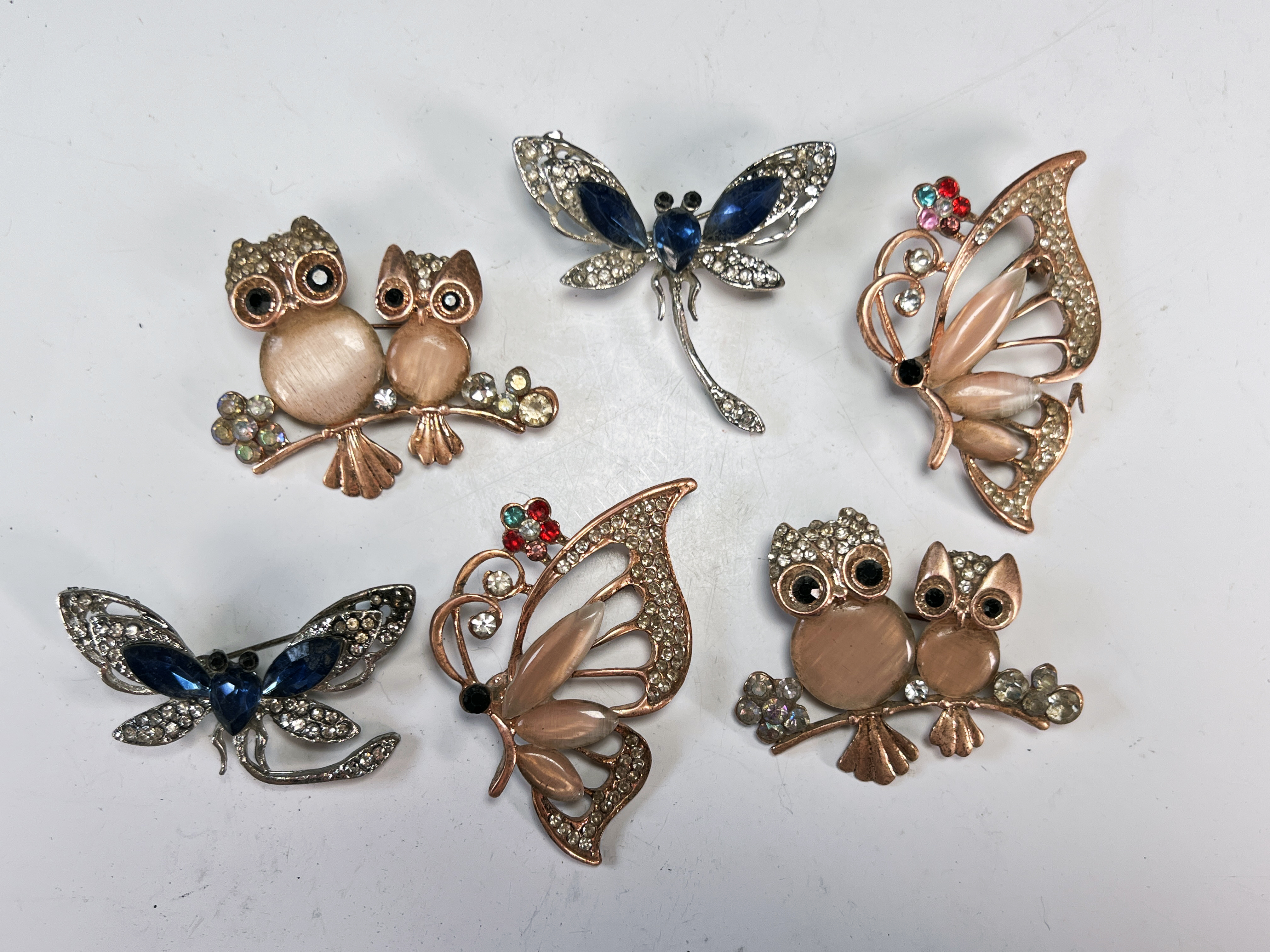 Owl, Butterfly, Dragonfly Pins Brooches image 1
