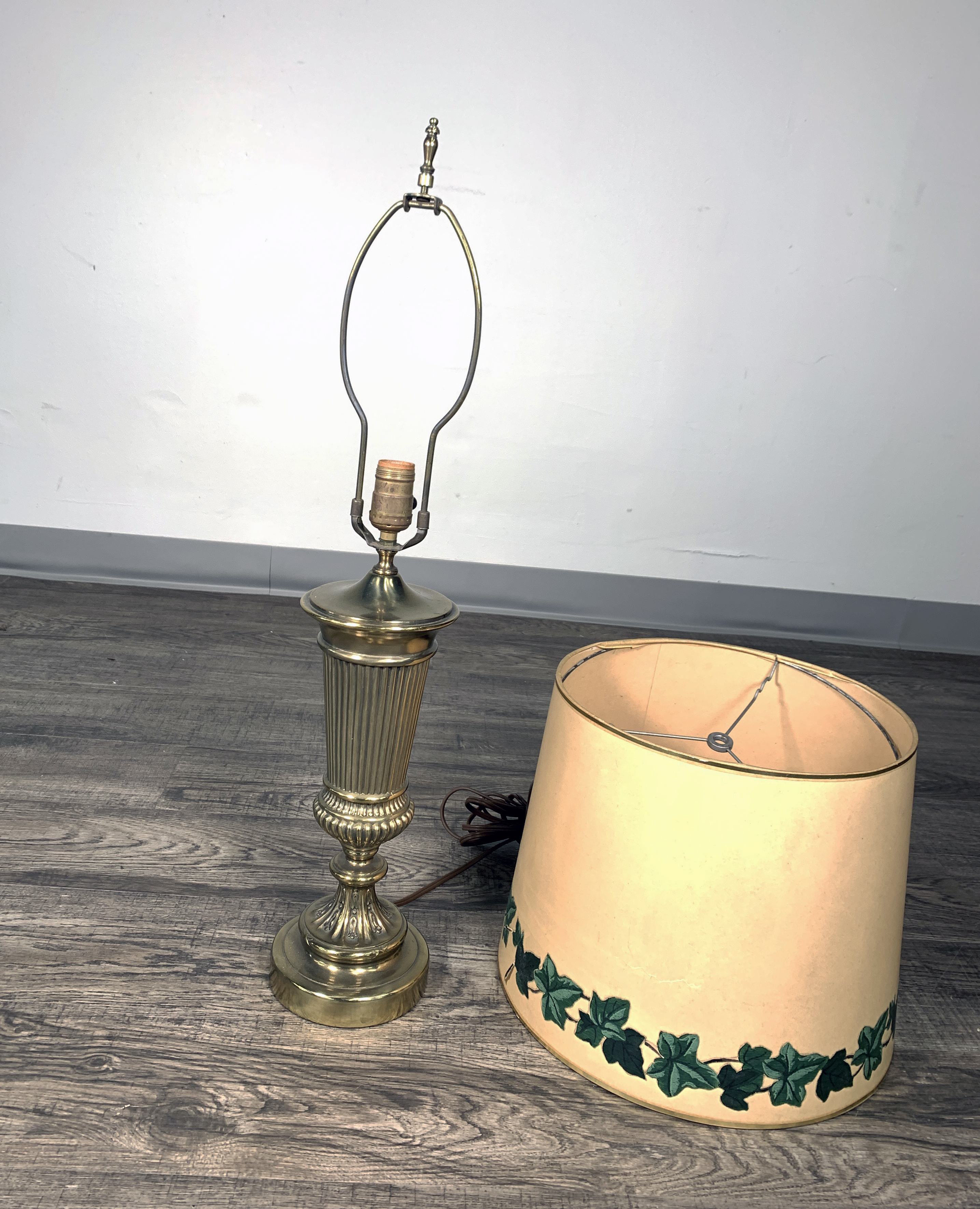 Vintage Brass Urn Form Table Lamp image 1