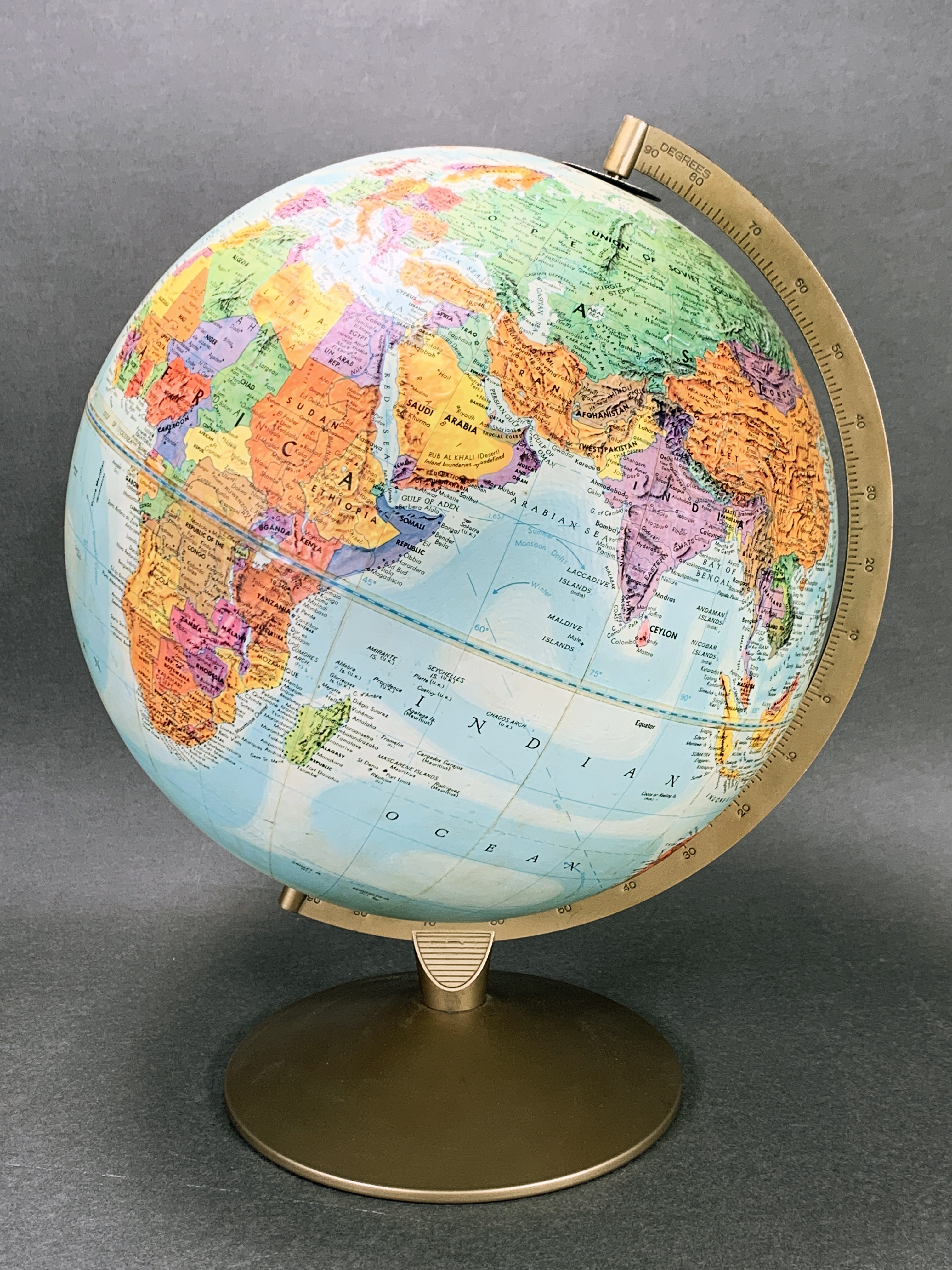 Vintage Replogle Stereo Relief Globe  image 1