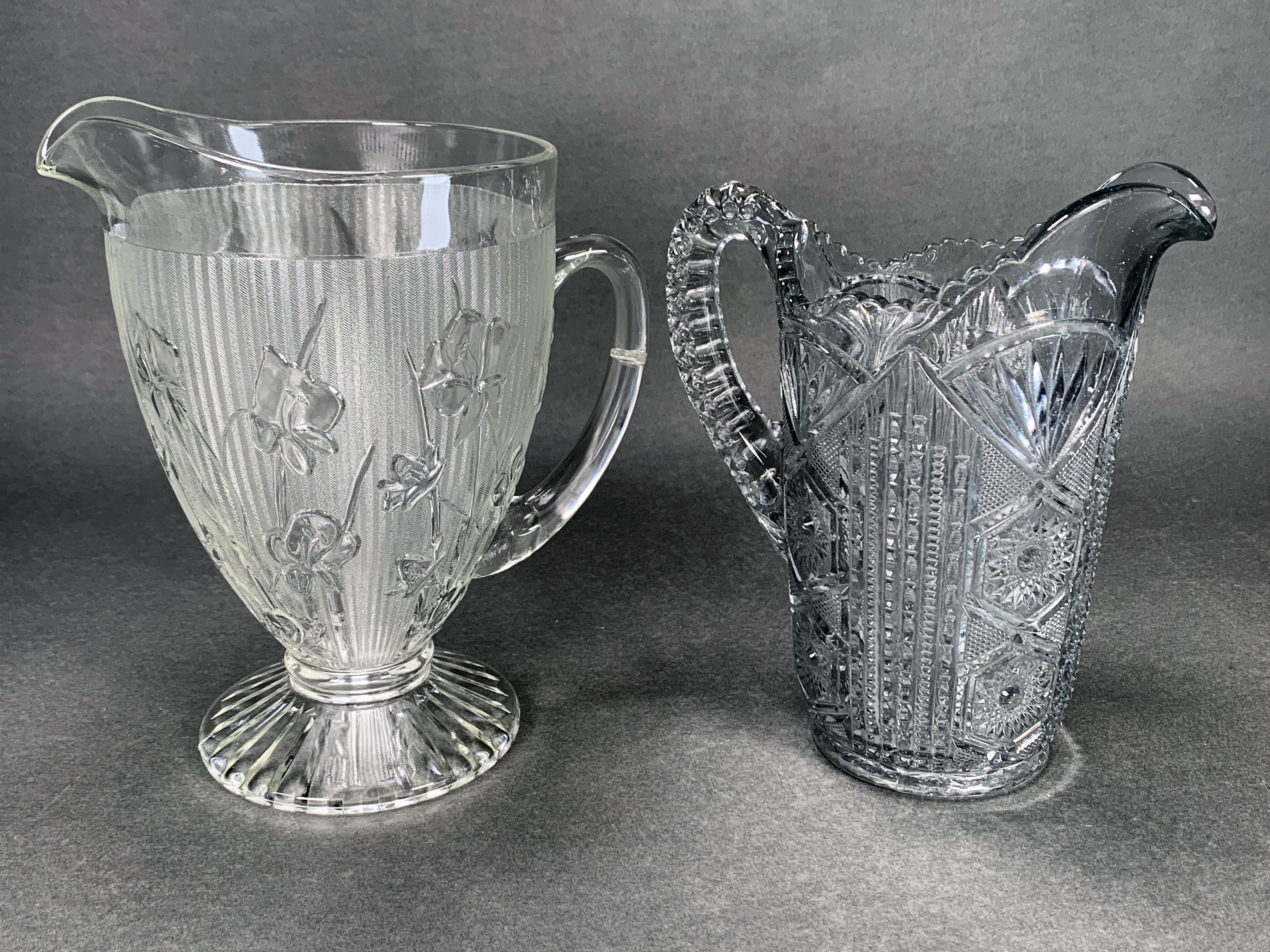 Pair Of Glass Pitchers  image 2