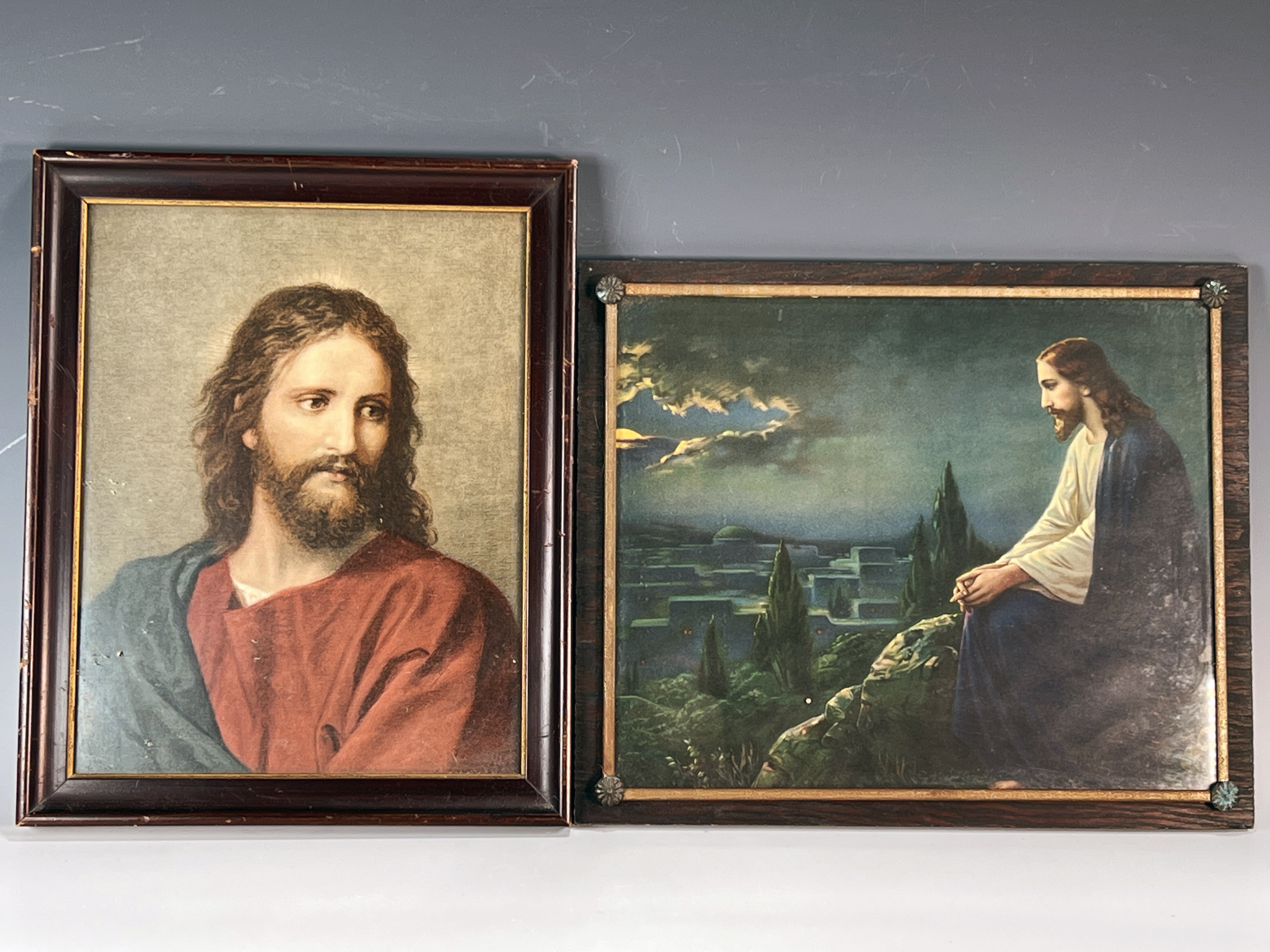 Jesus Portrait & Jesus On Mt. Olive Prints image 1