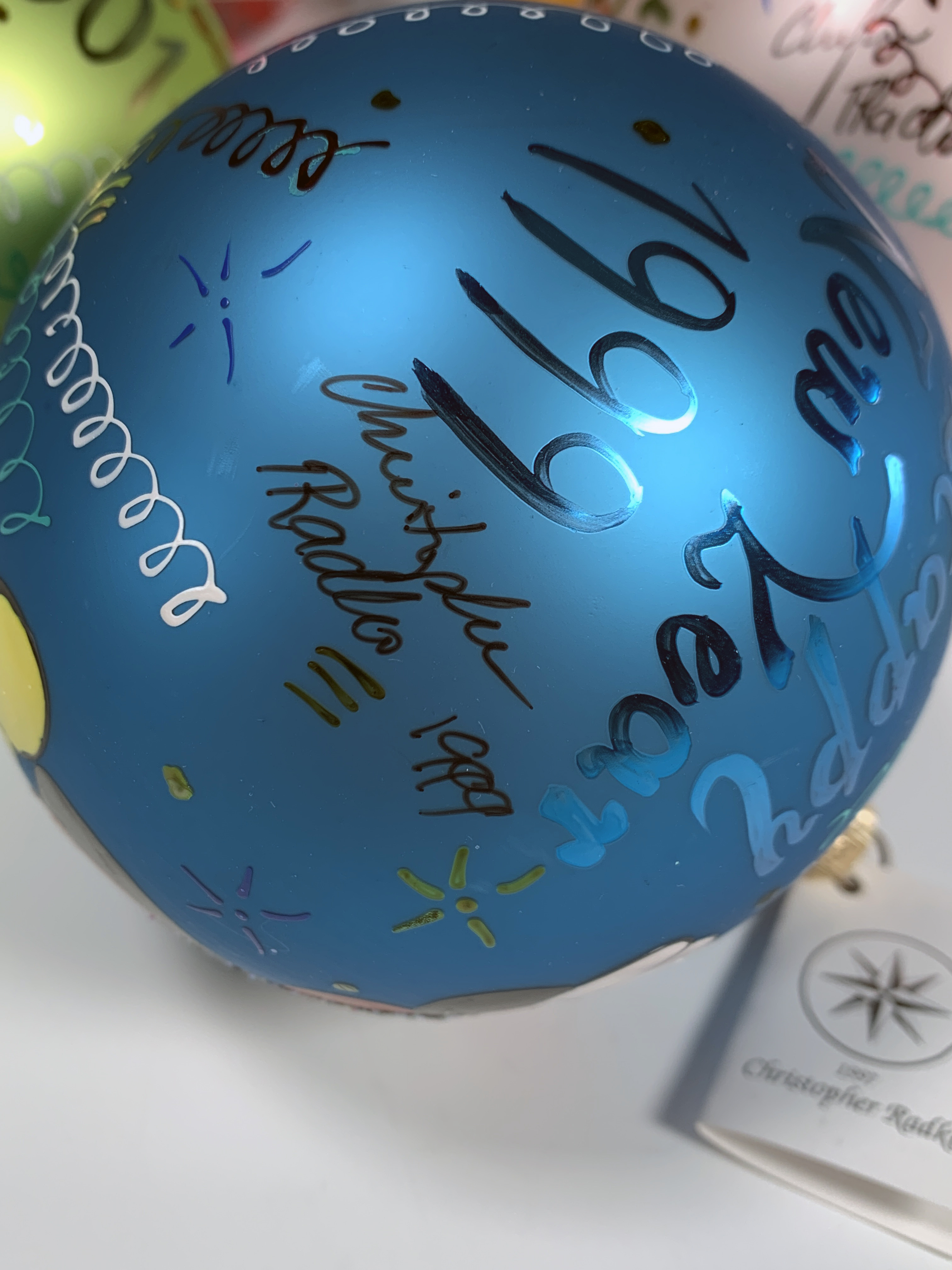 Rare Disney Radko New Years Ornaments Signed And Dated image 4