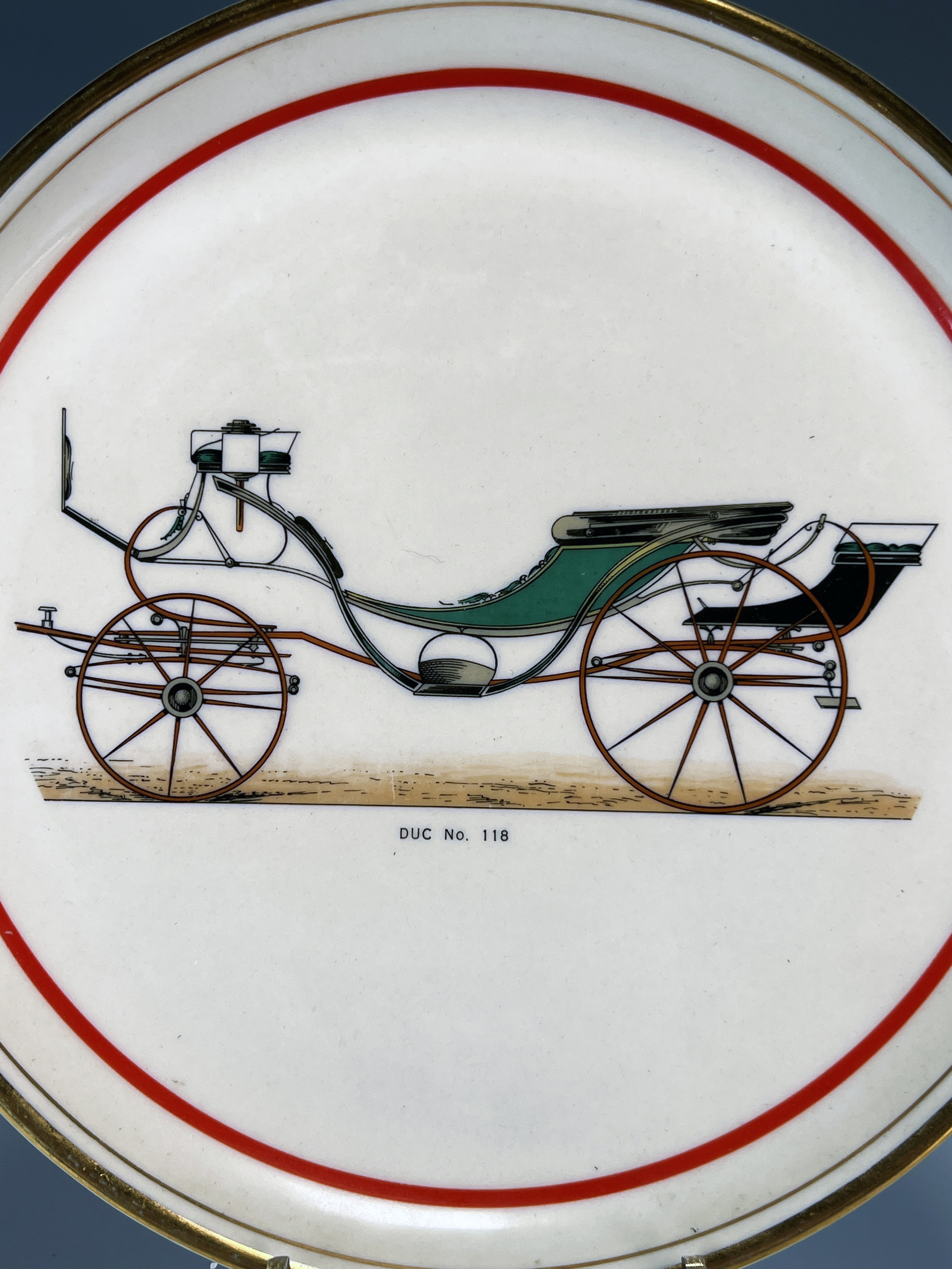 3 Hyalyn Porcelain Antique Car Plates image 4