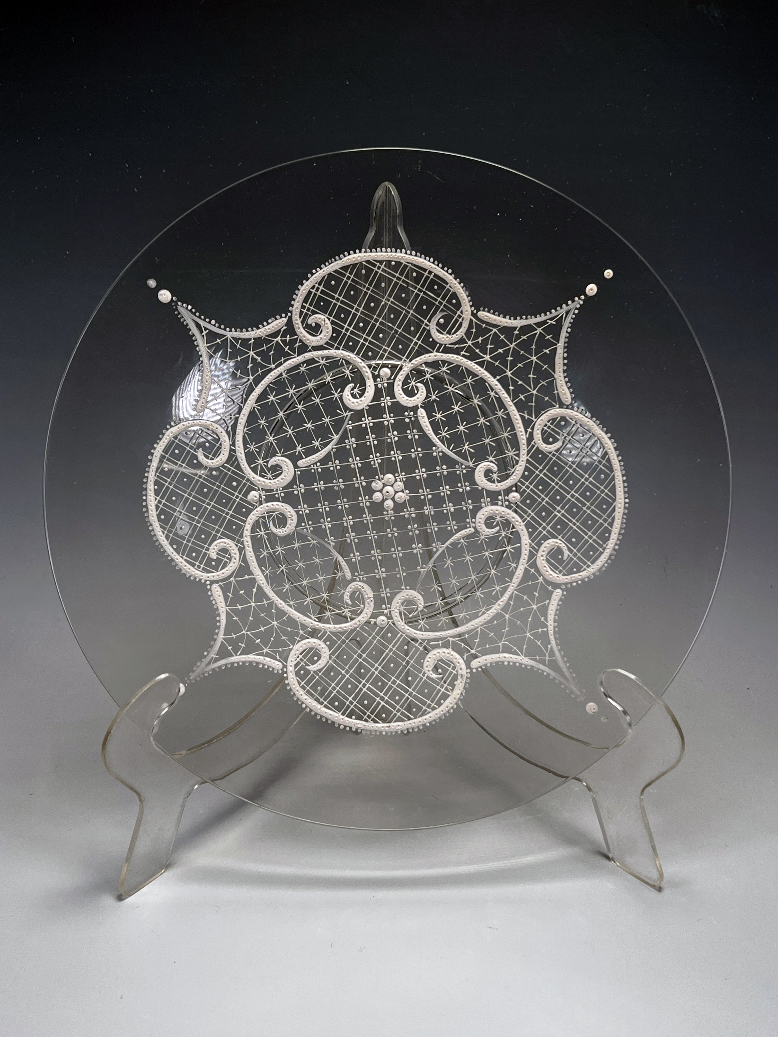 Glass & Crystal Decanters, Decorative Glass Plate image 2