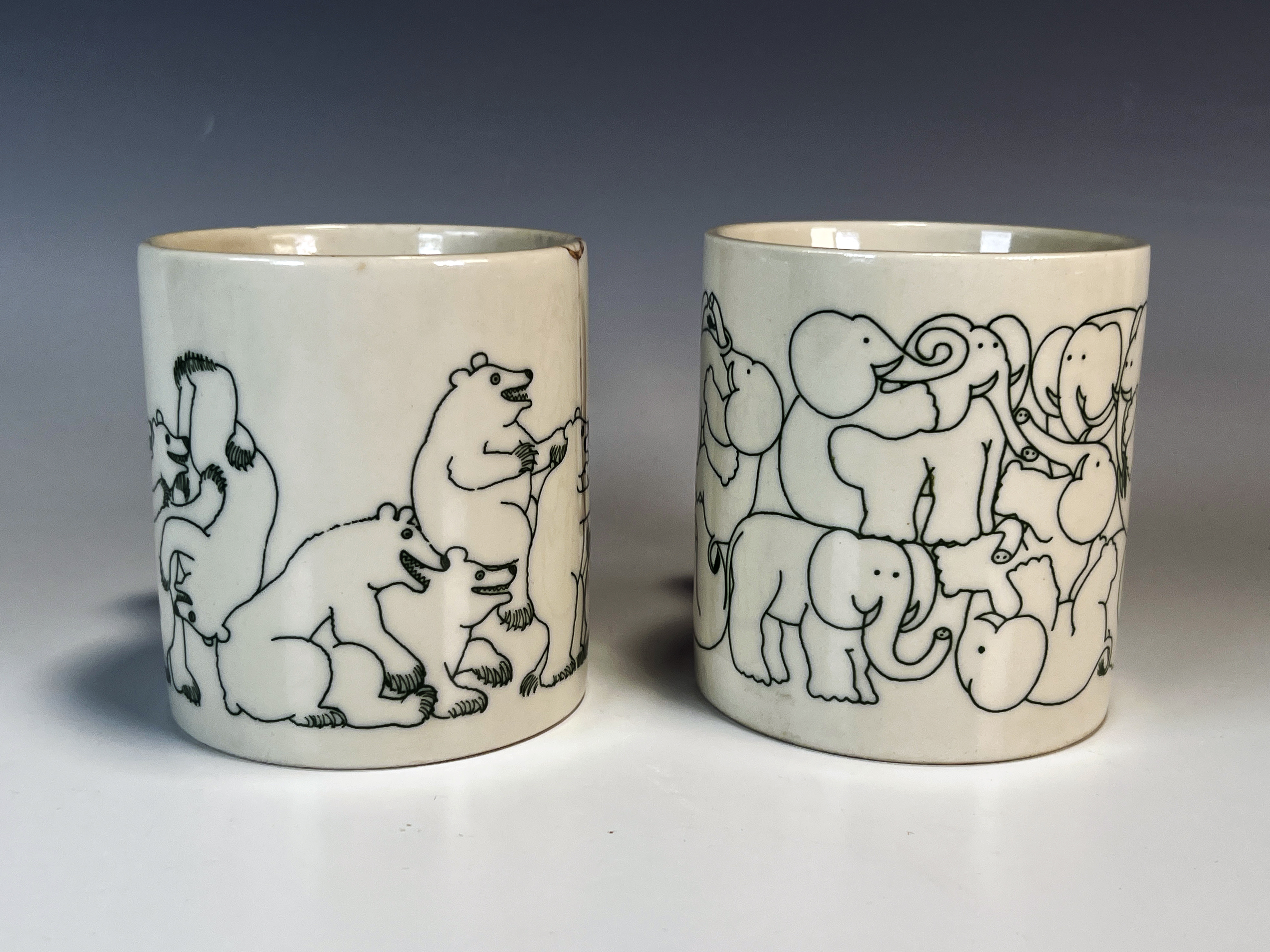 Taylor & Ng Animates Elephants & Bears Coffee Mugs image 2