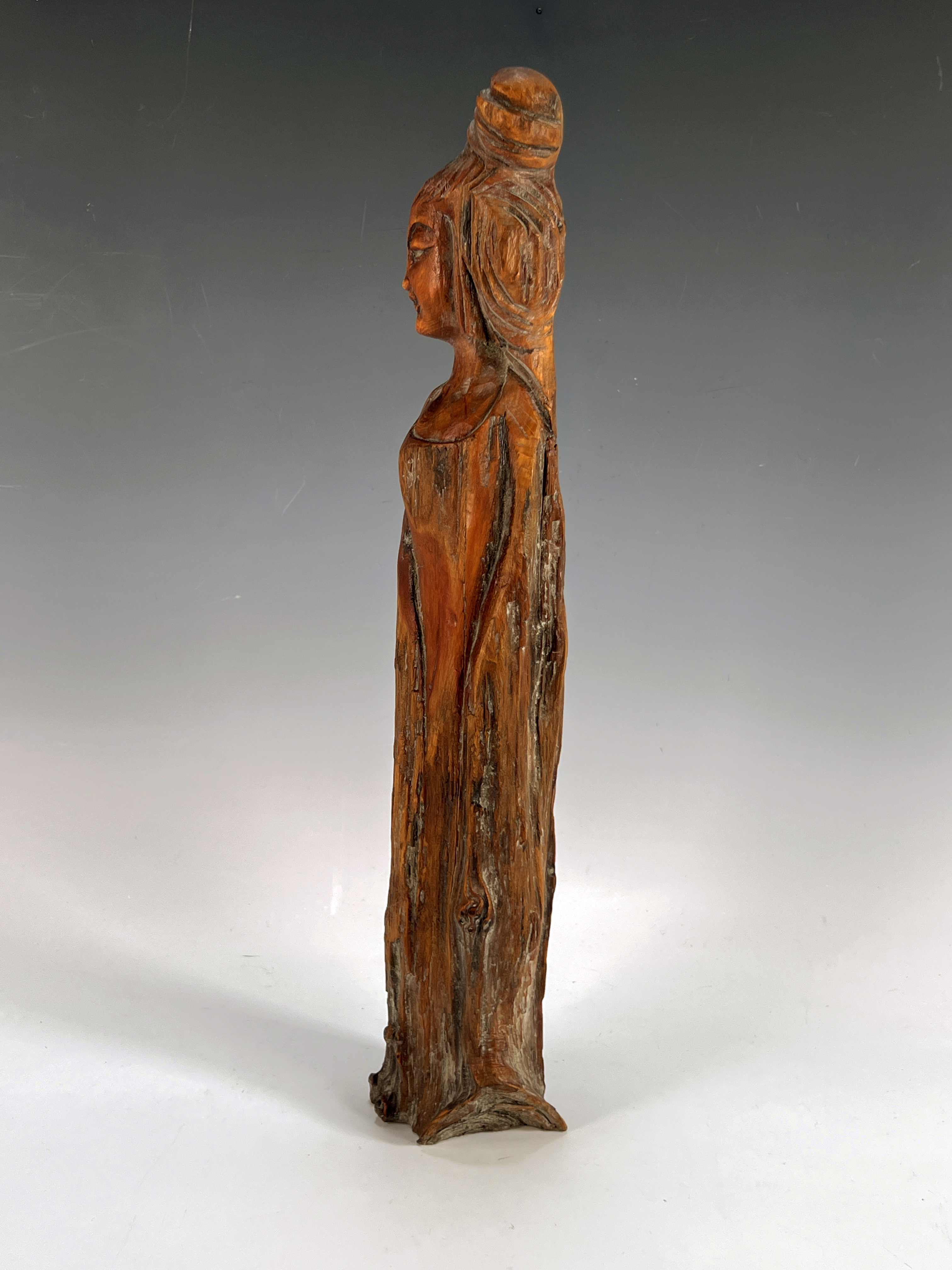 Carved Wooden Woman image 2