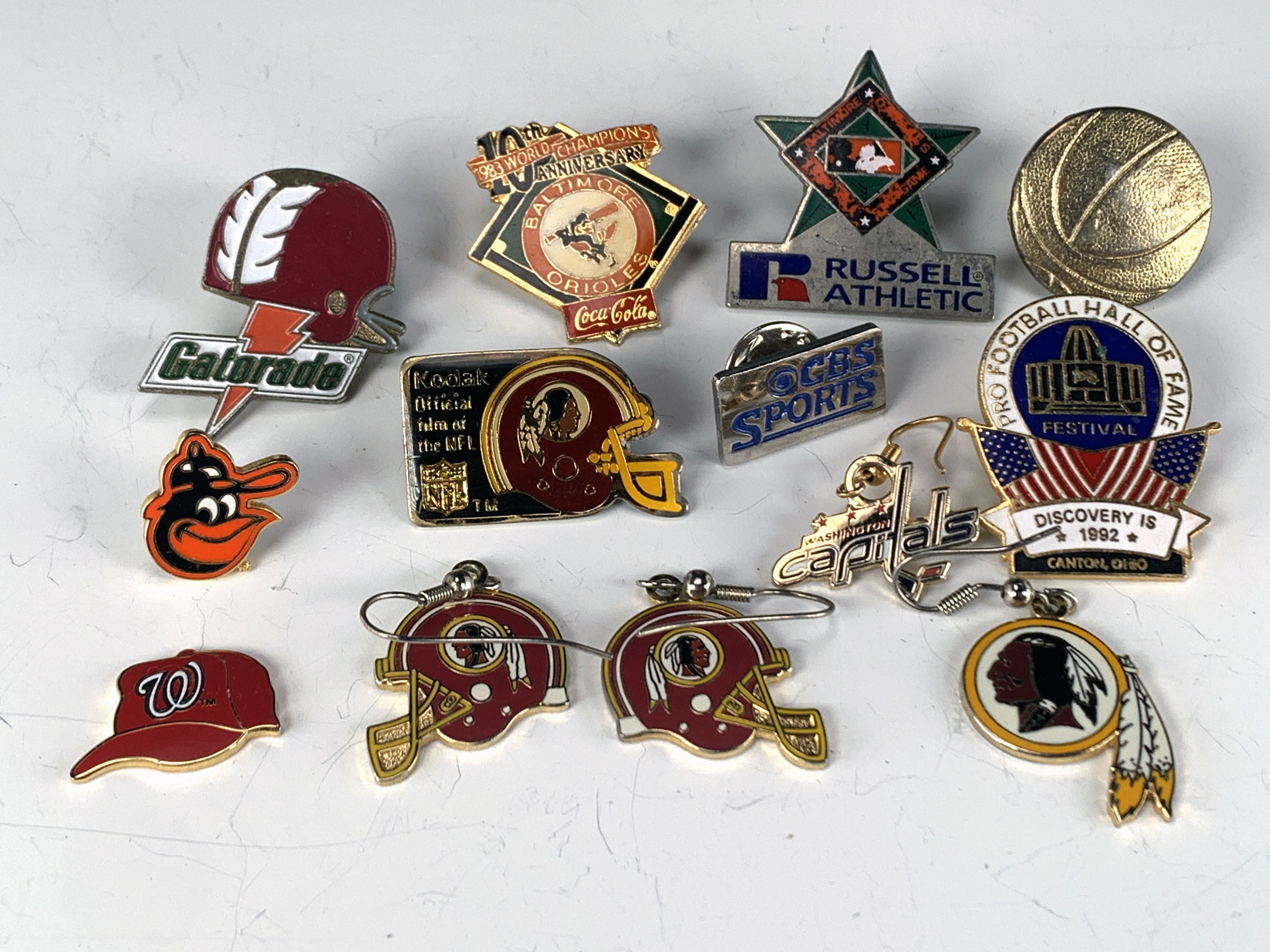 Collection Of Vintage Sports Pins image 1