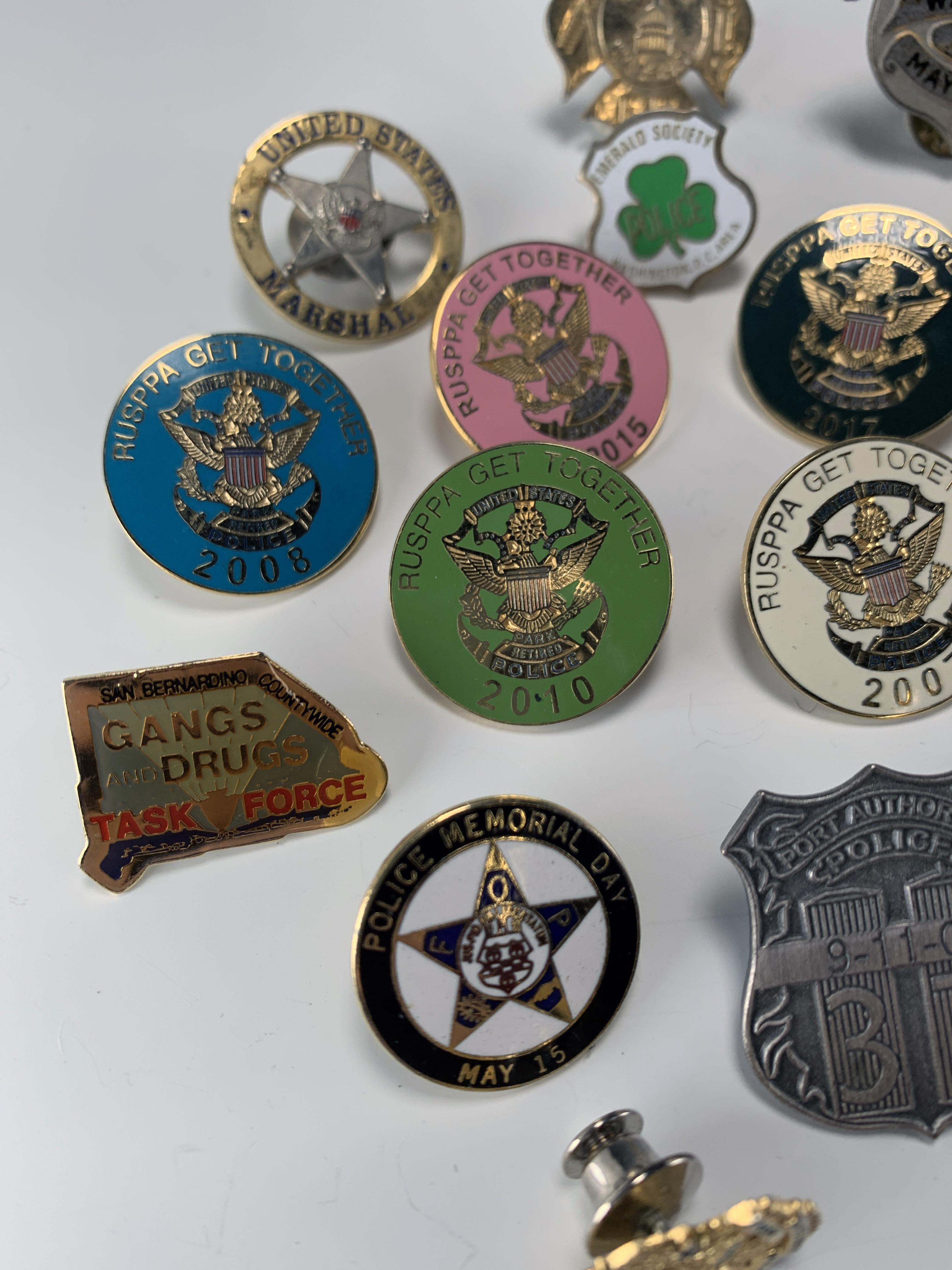 Collection Of Vintage Pins Police, 9/11, Organizations image 3