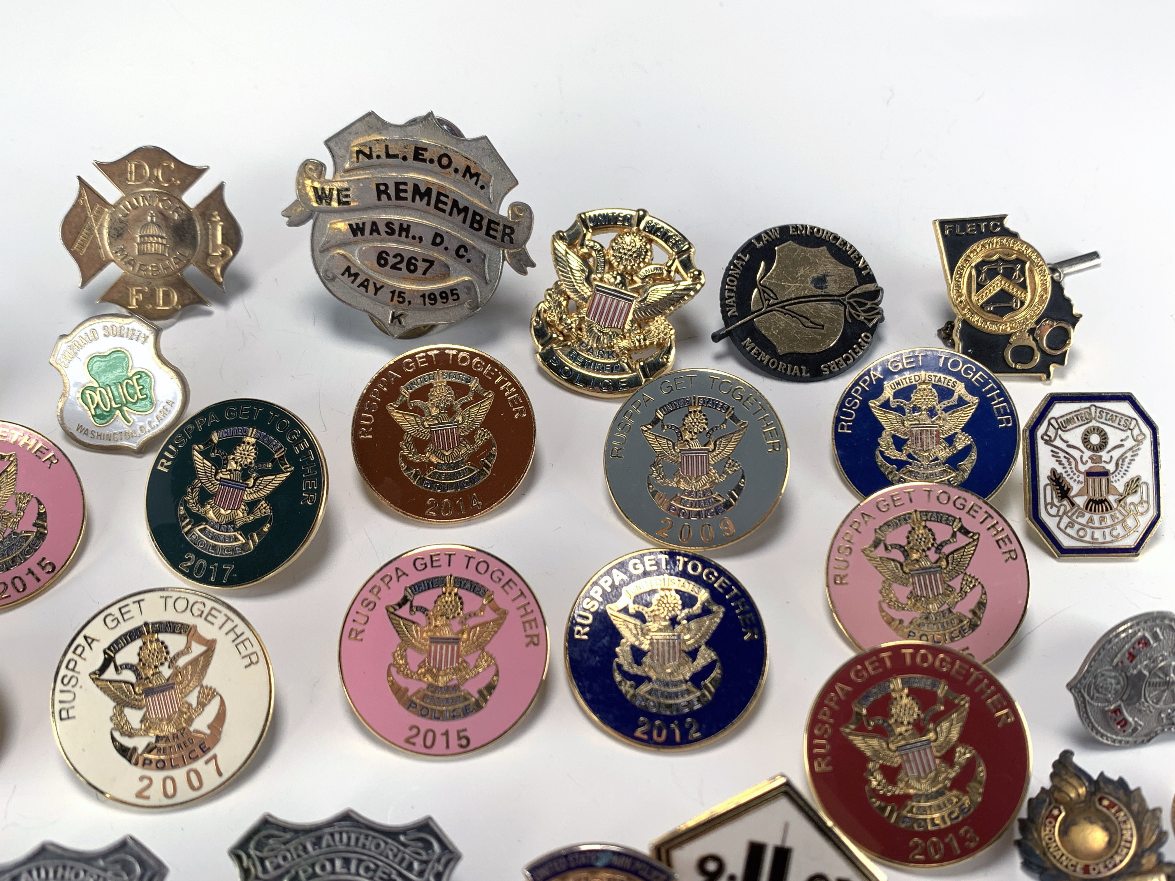 Collection Of Vintage Pins Police, 9/11, Organizations image 5