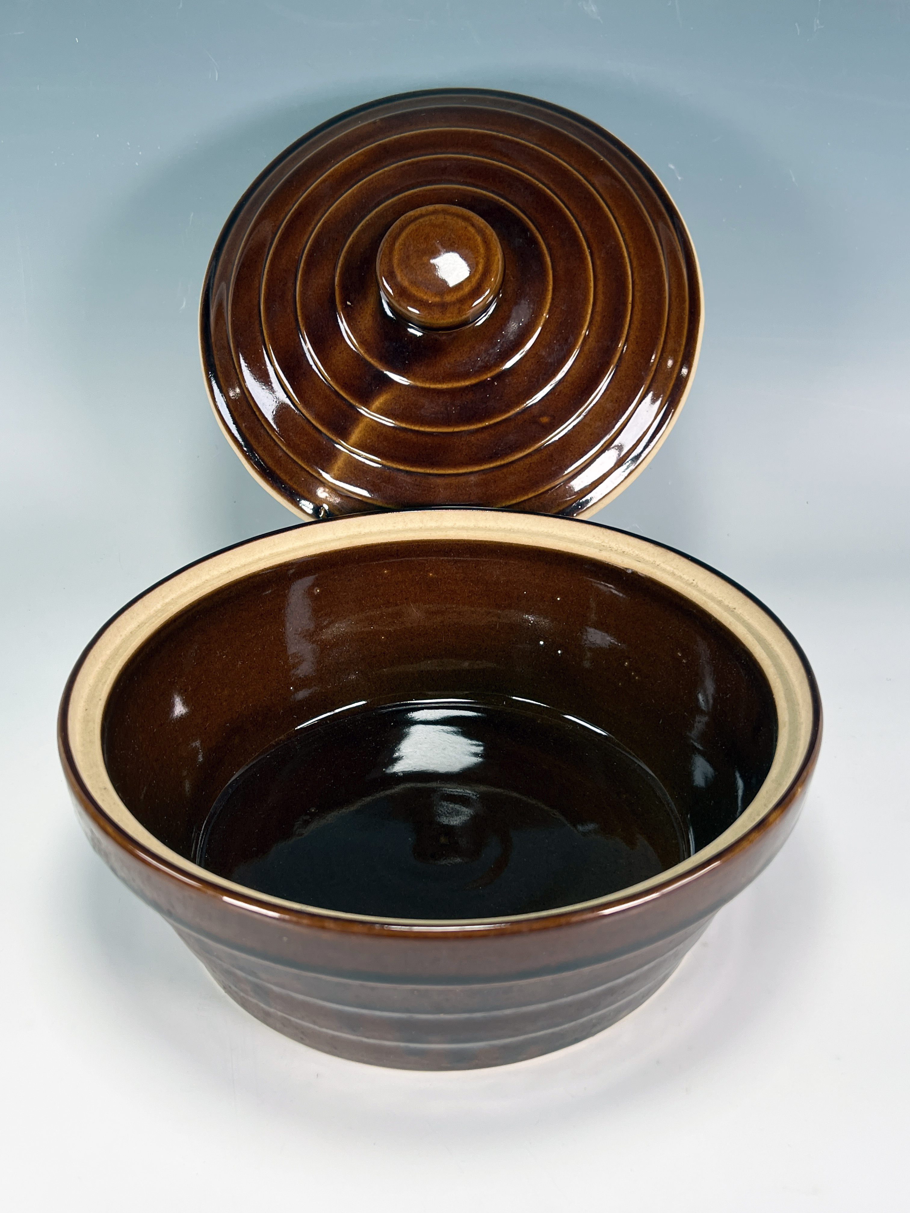 2 American Pottery Brown Ware Bowls image 3