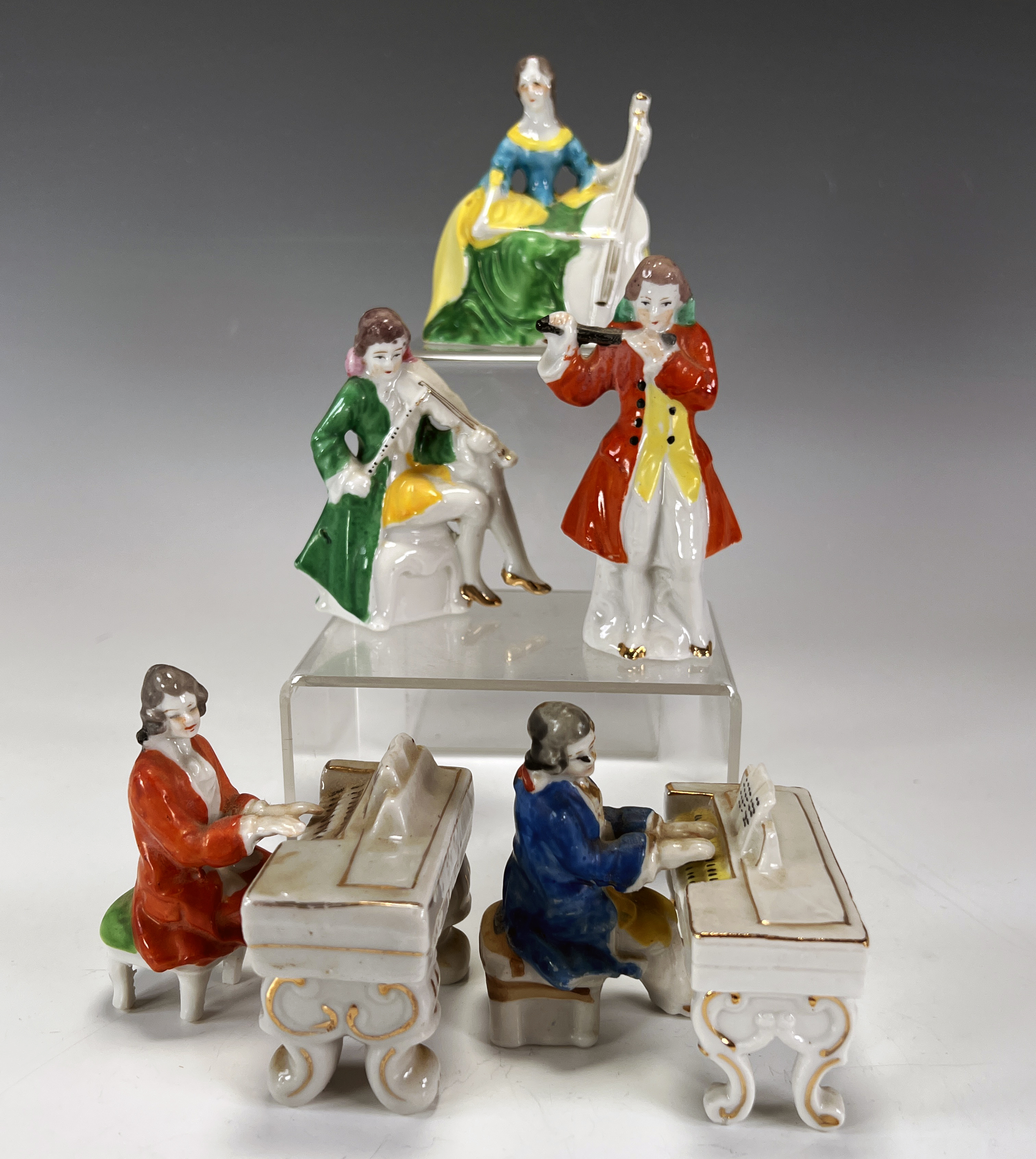 Porcelain Musicians Orchestral Figures Made In Japan image 1