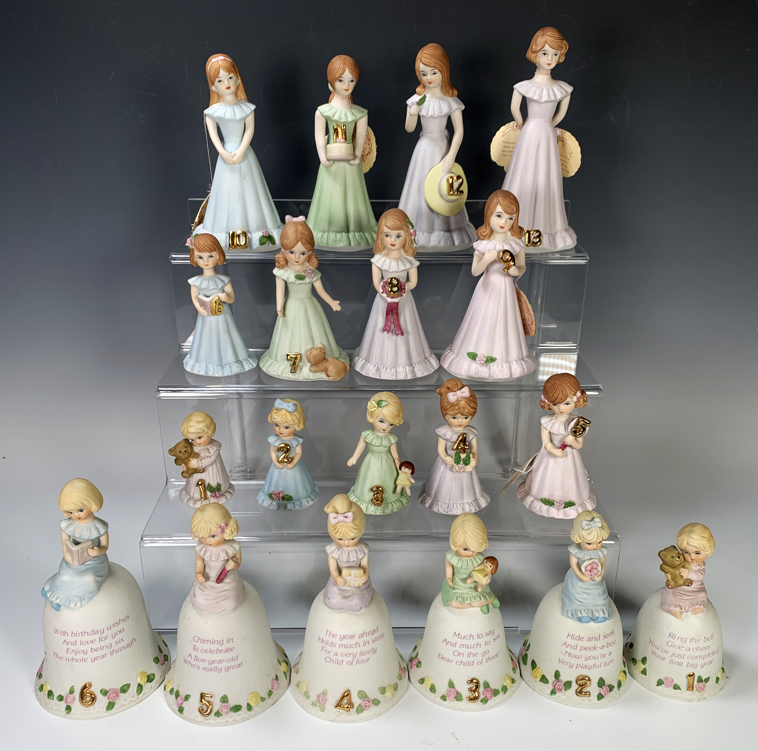 Porcelain Growing Up Birthday Girls Collection By Enesco image 1