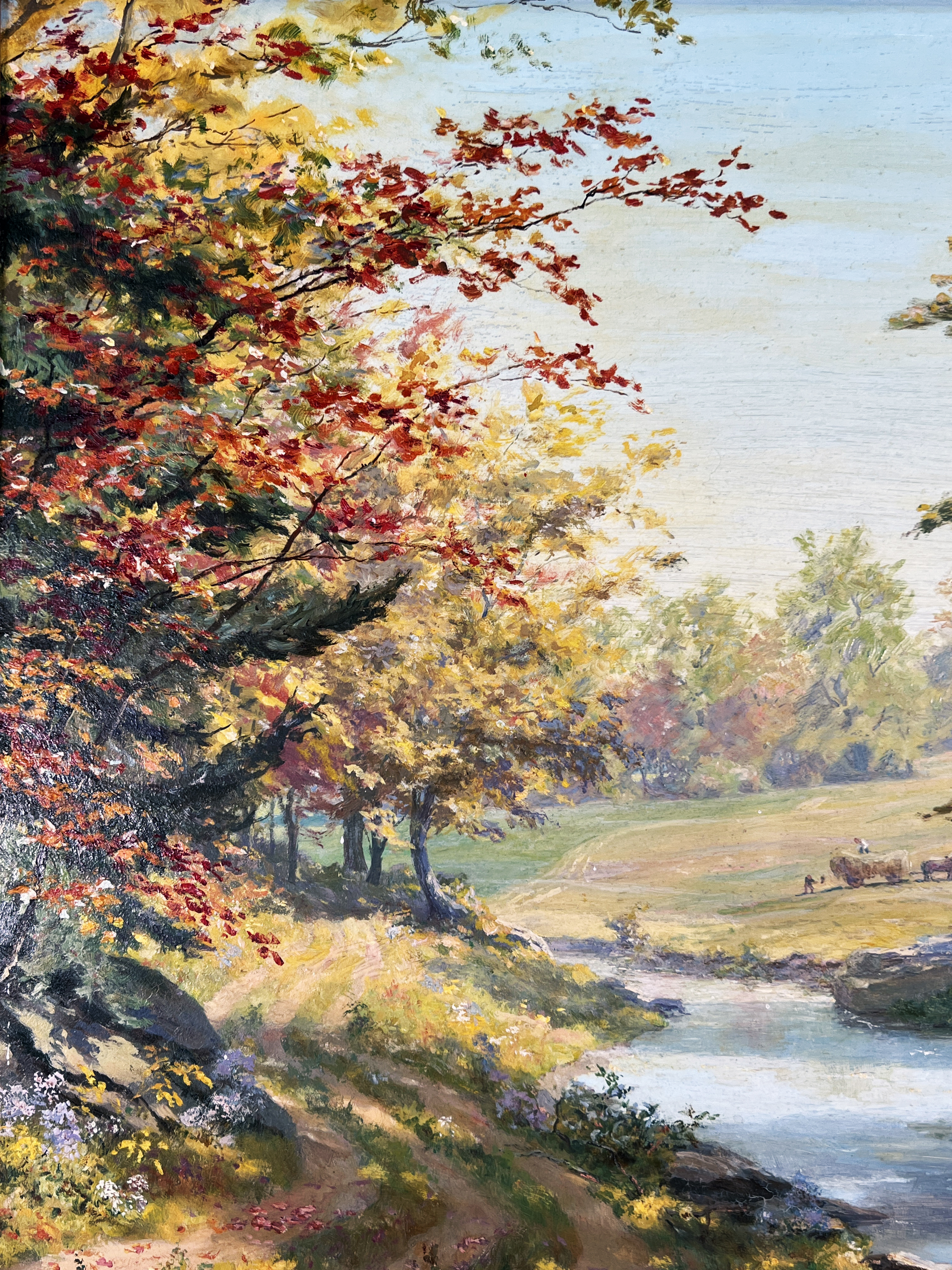 H. C. Funk Forest Painting Dated 1954 image 5