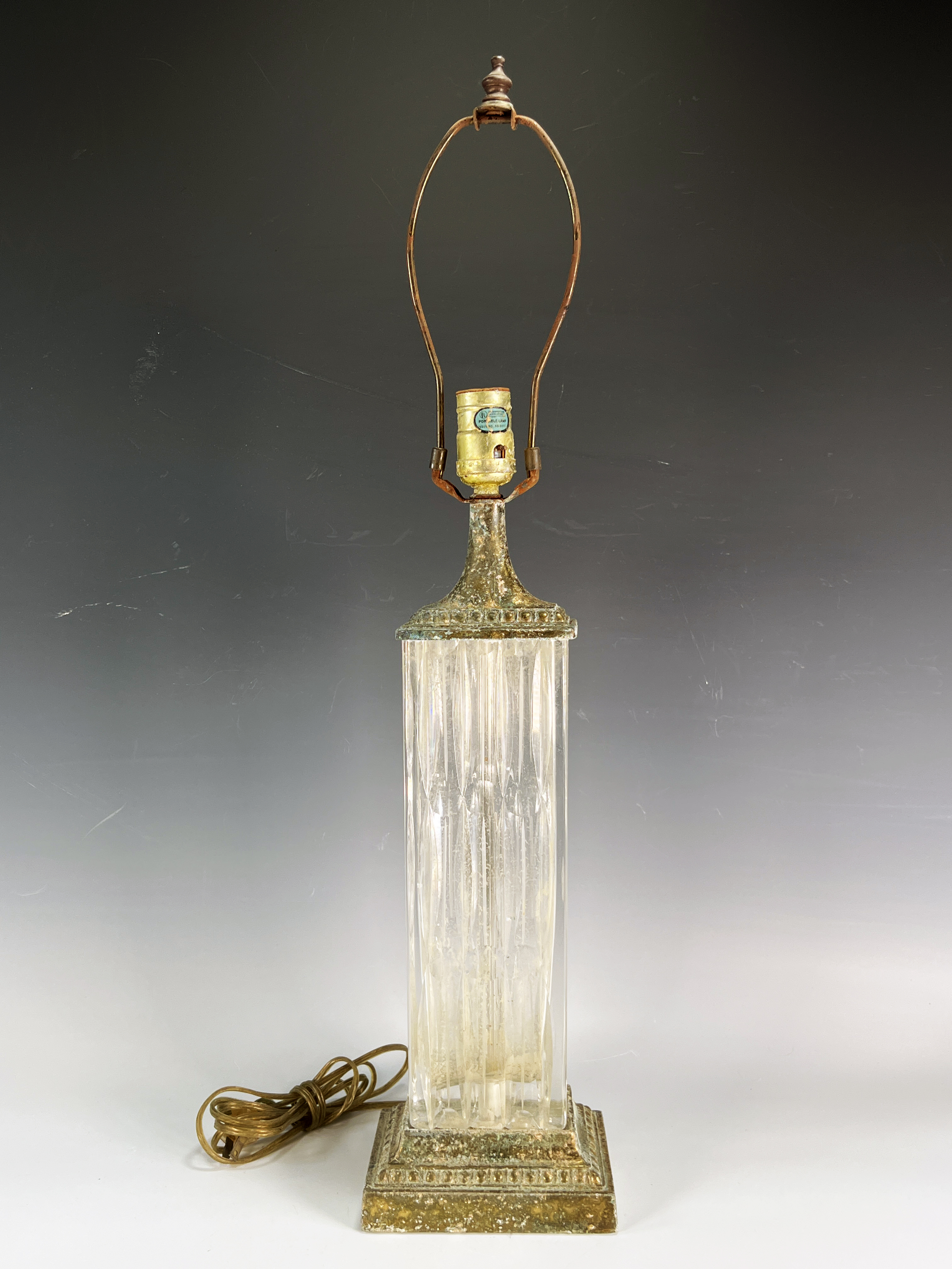 Glass Column Table Lamp image 1