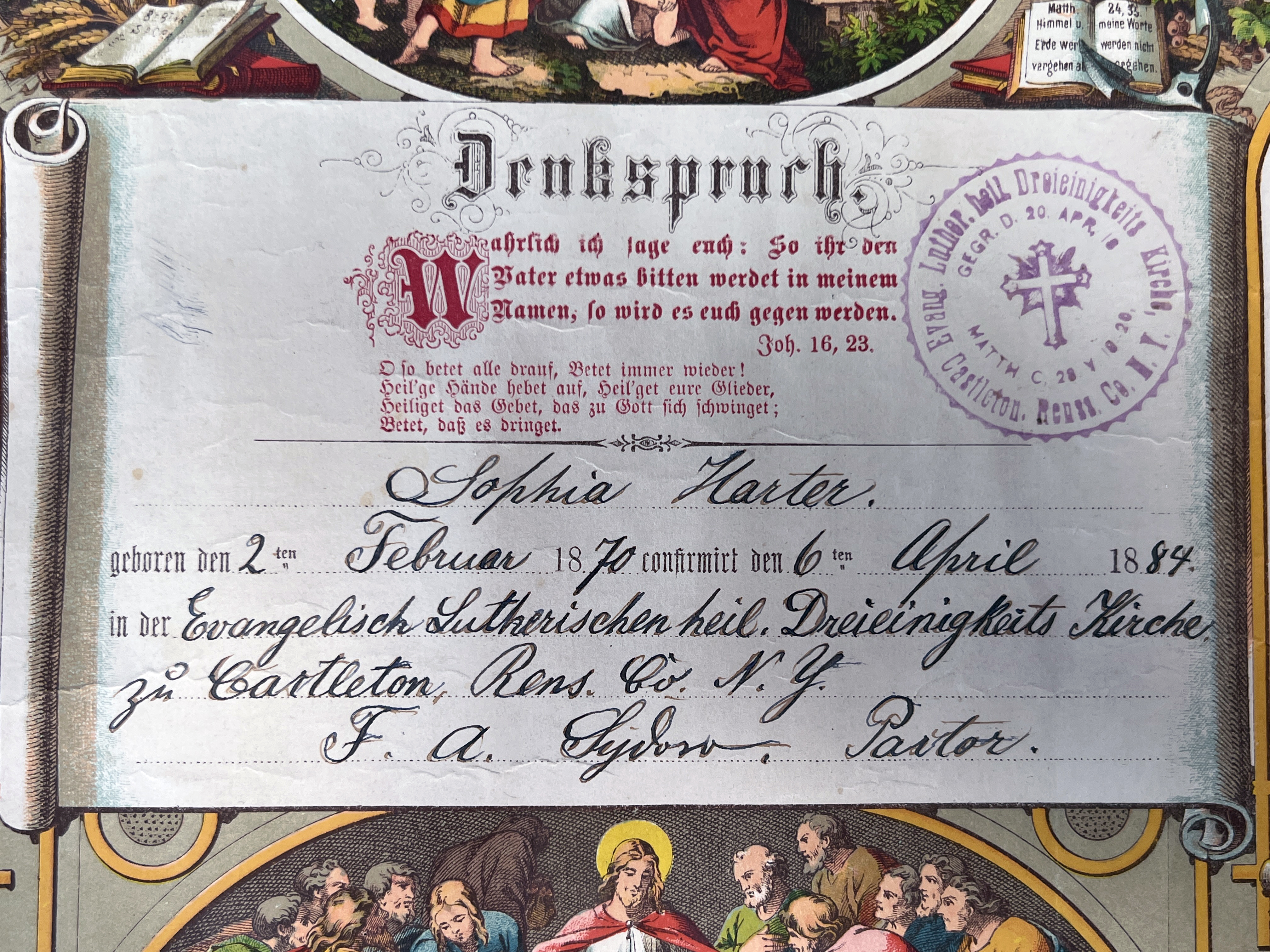Antique German Certificates Confirmation image 5