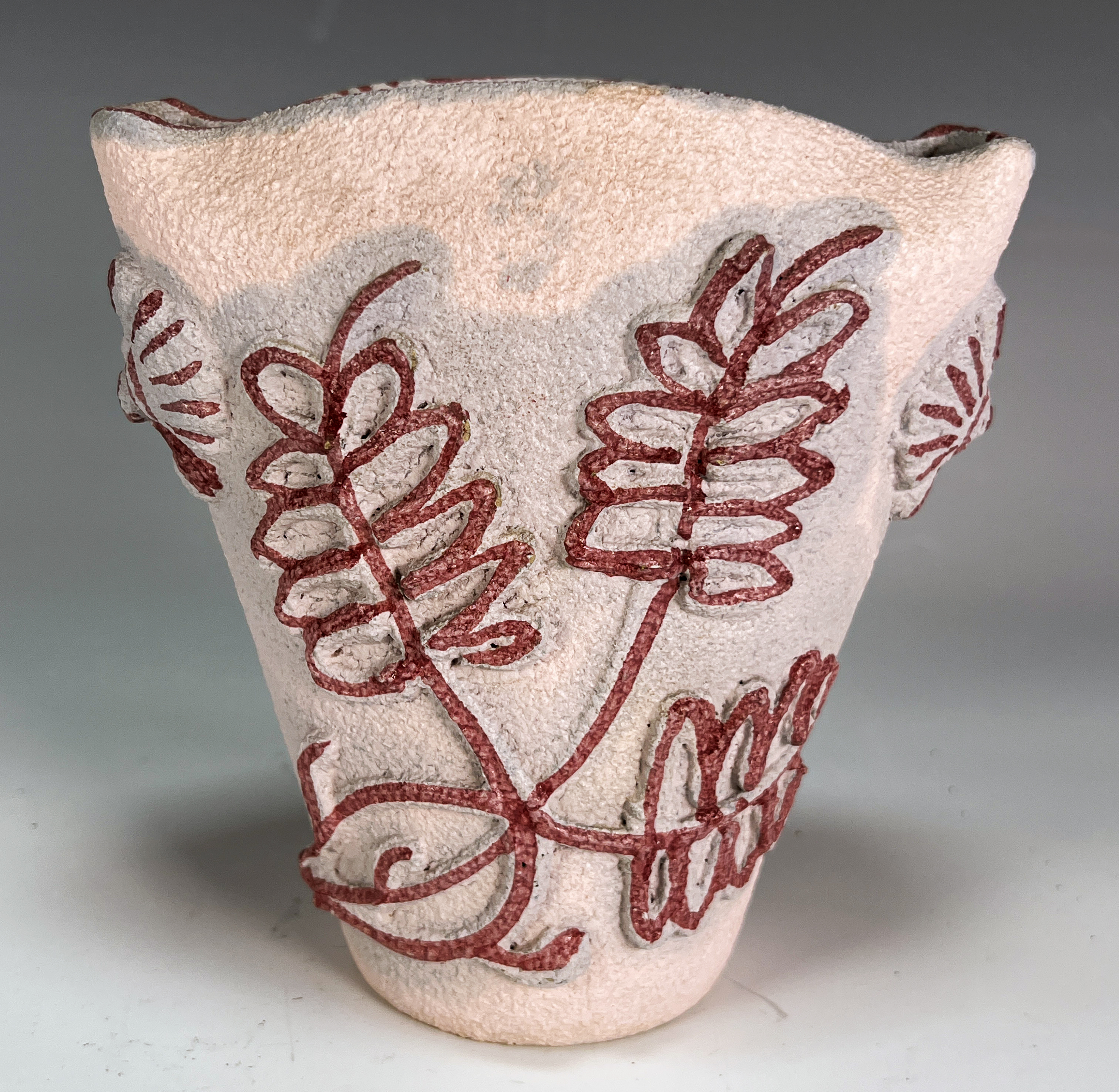 Signed Pottery Vase image 1