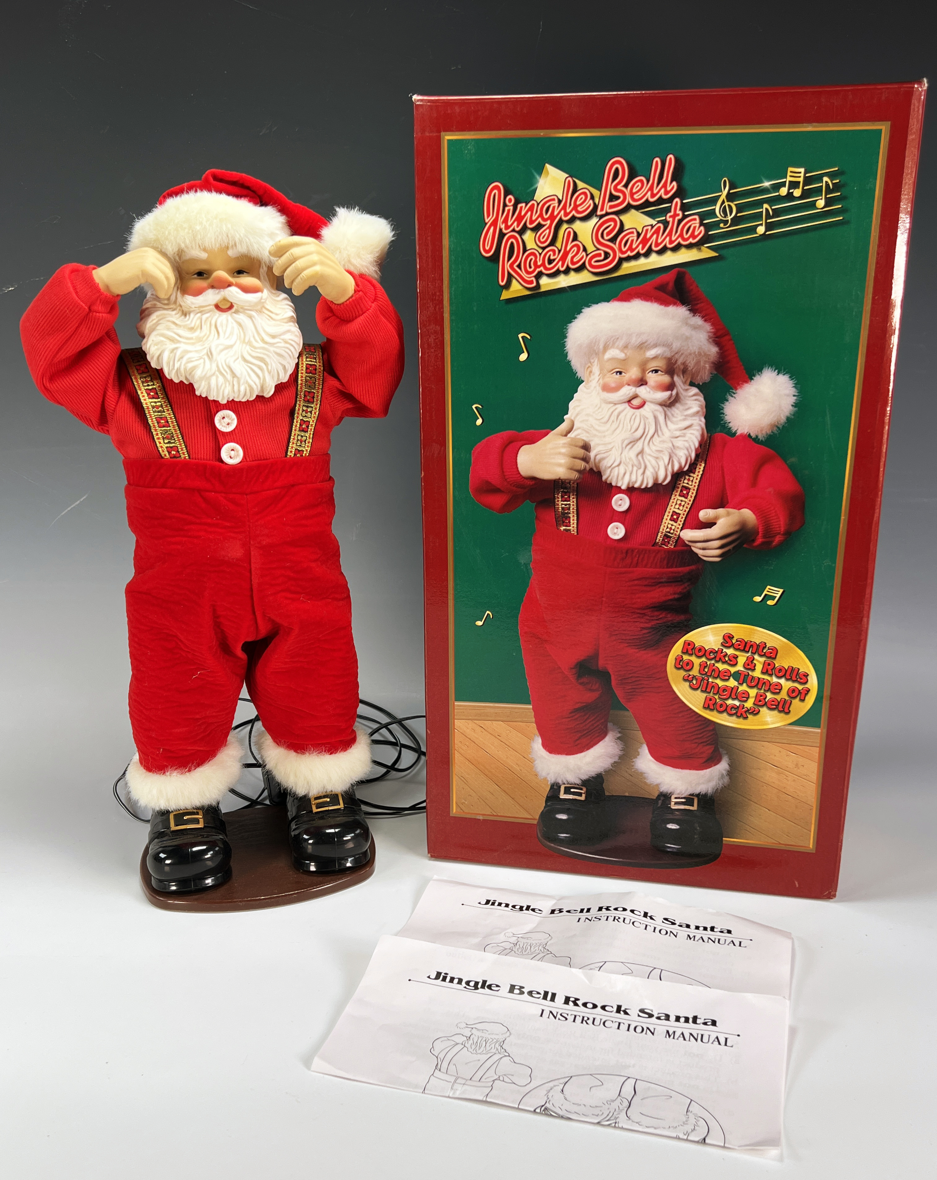 Dancing Jingle Bell Rock Santa In Box image 1