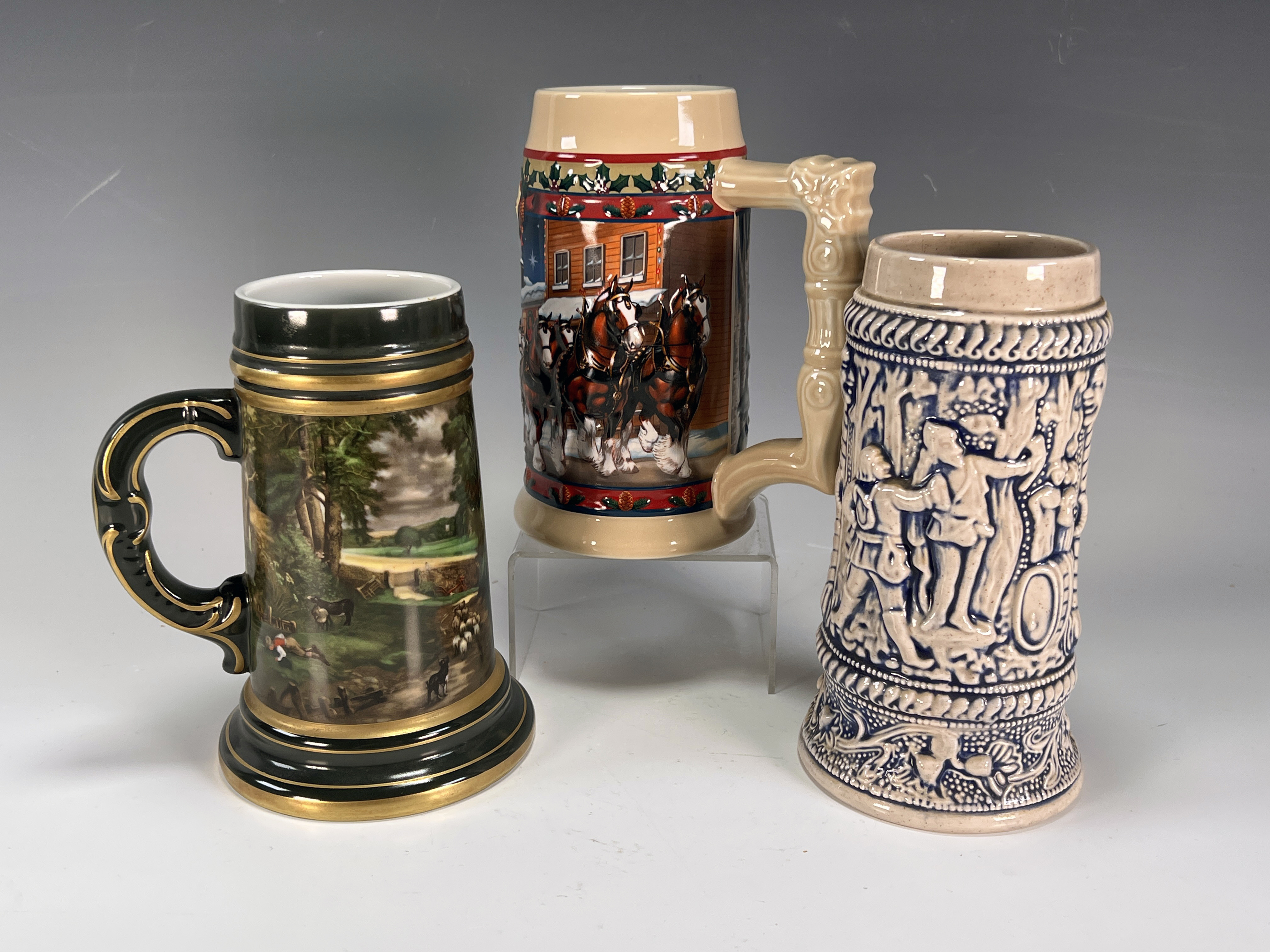 3 Beer Steins West Germany Anheuser Busch image 2