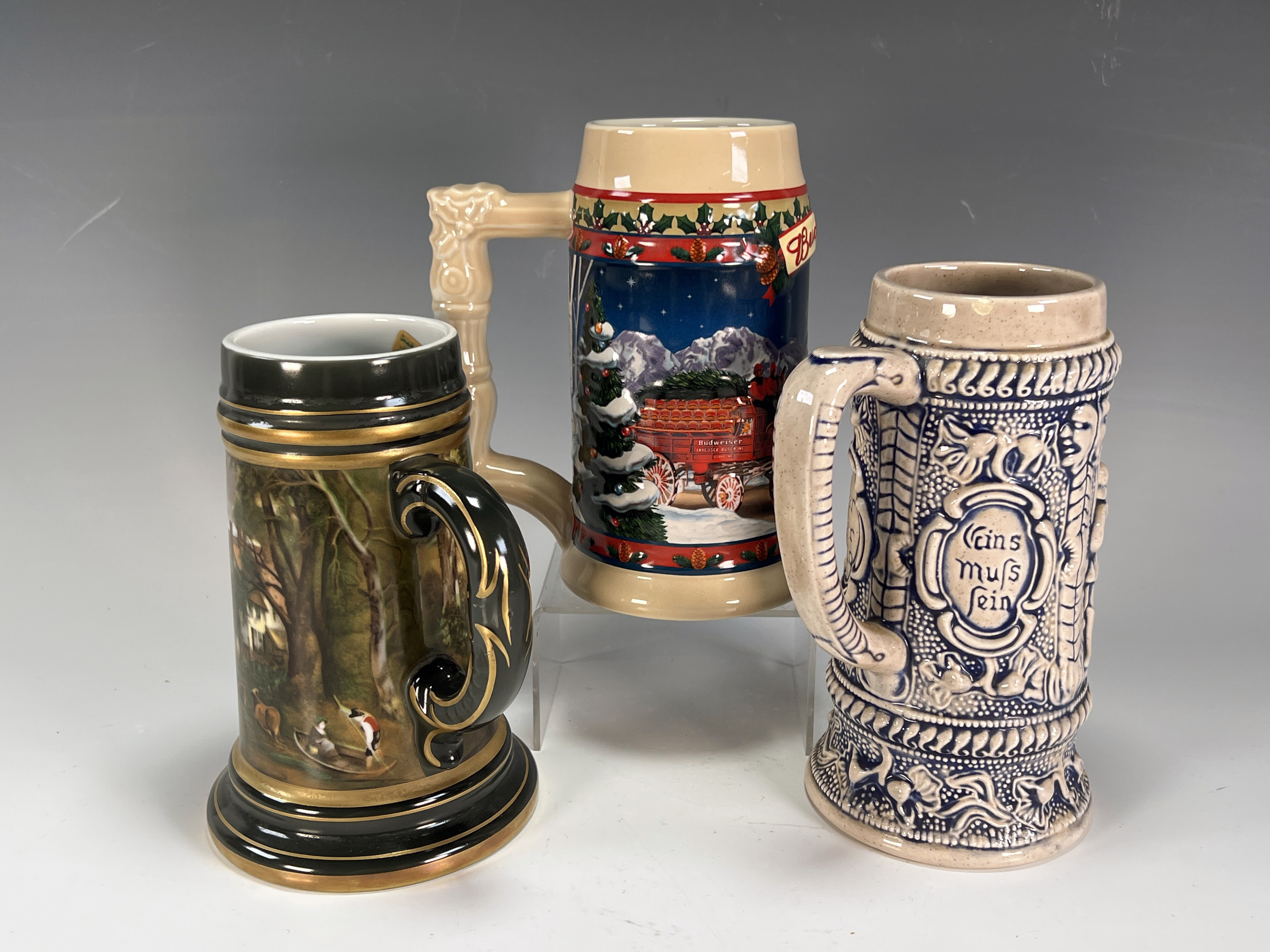 3 Beer Steins West Germany Anheuser Busch image 3