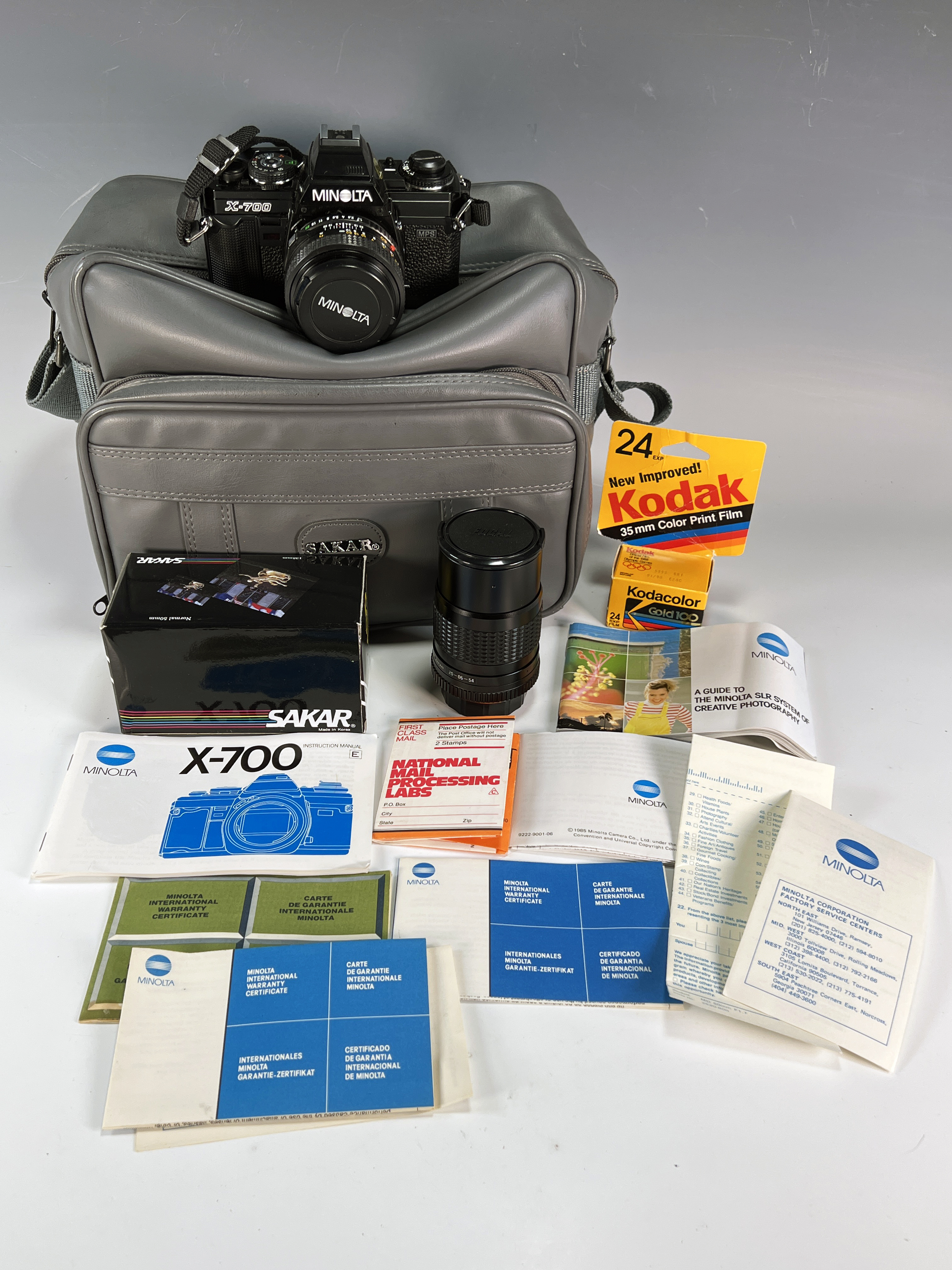 Minolta X-700 Vintage Camera And Accessories image 1