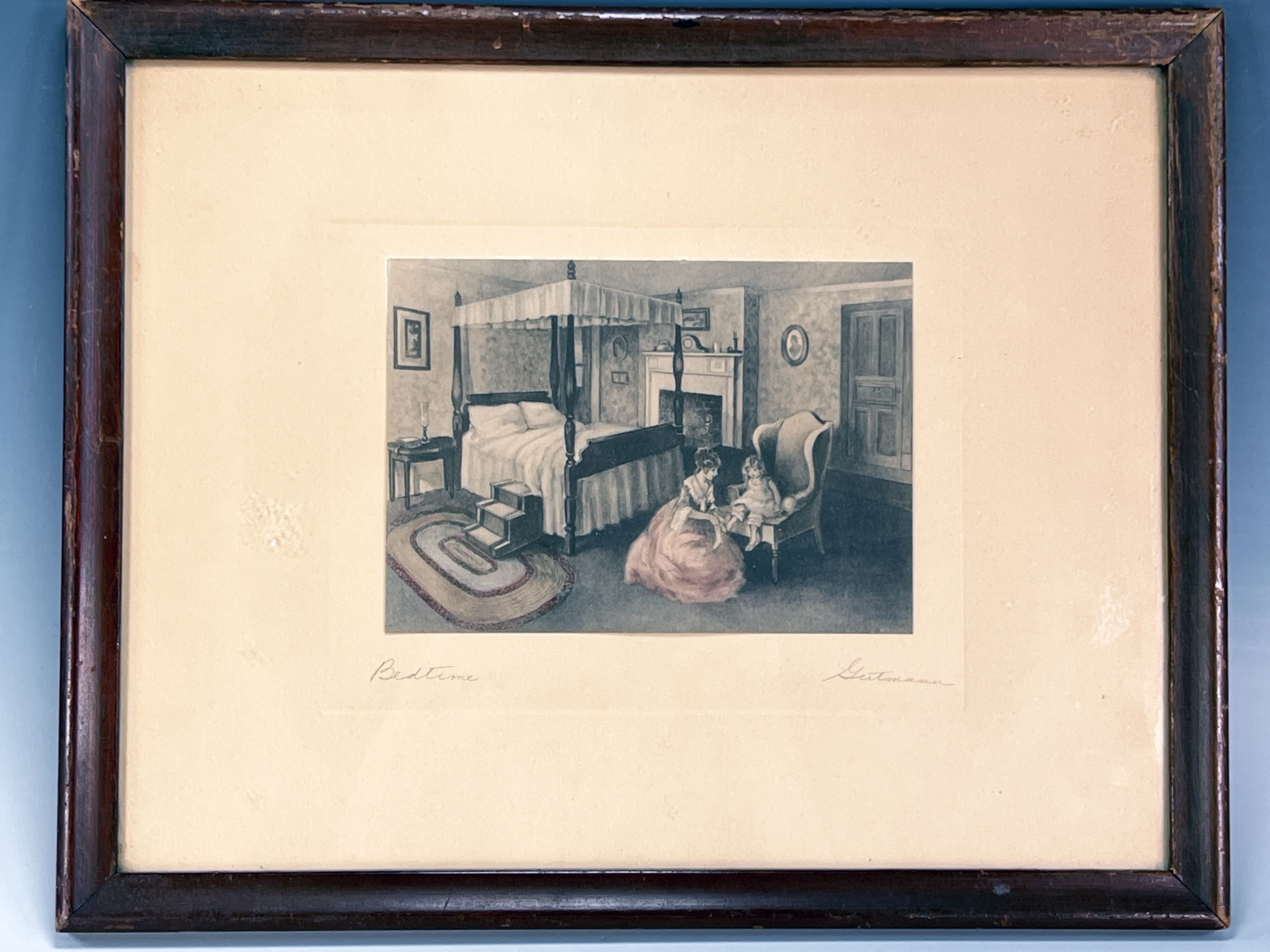 Bedtime By Bessie Pease Gutmann Signed  image 1