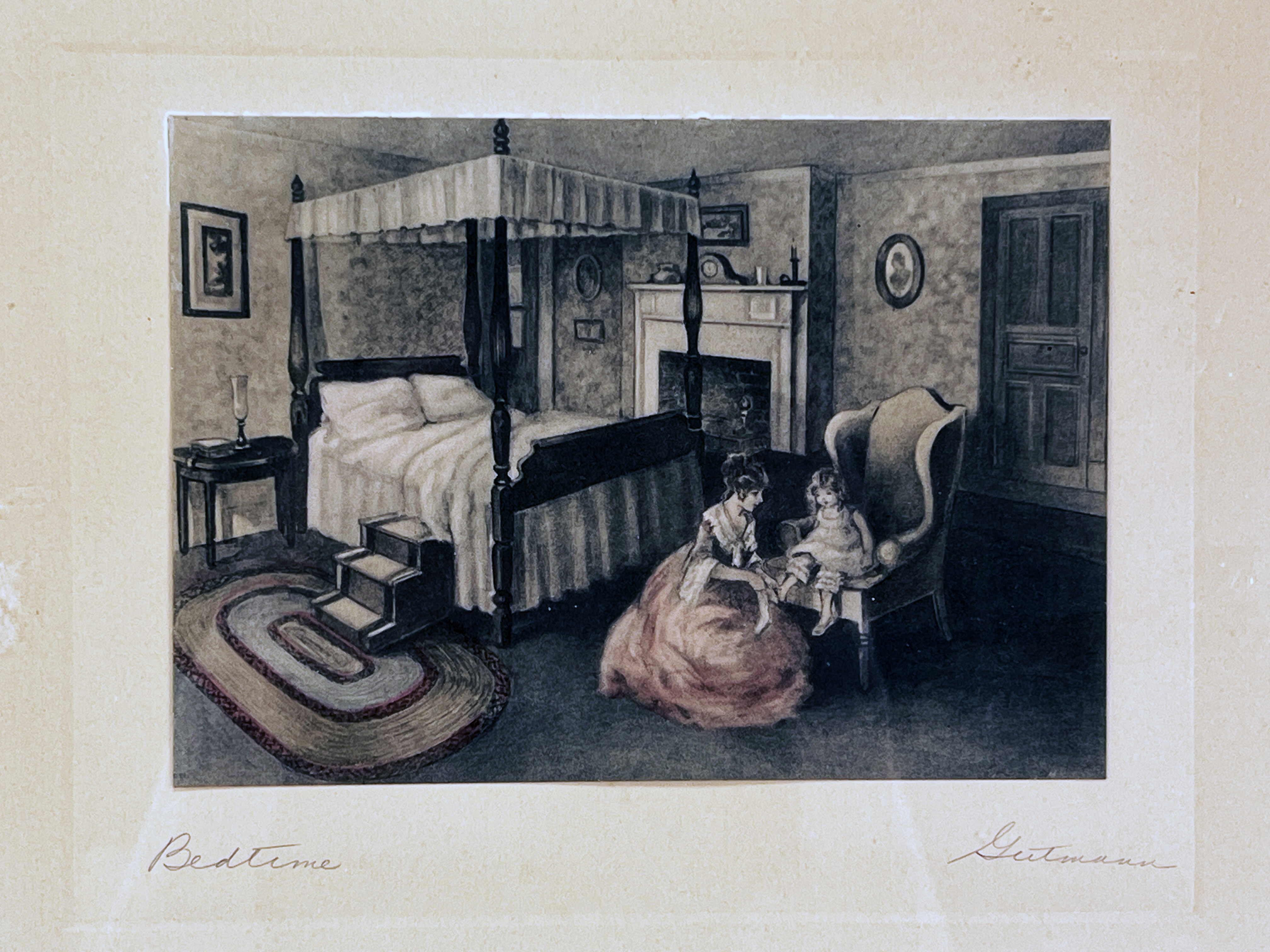 Bedtime By Bessie Pease Gutmann Signed  image 2