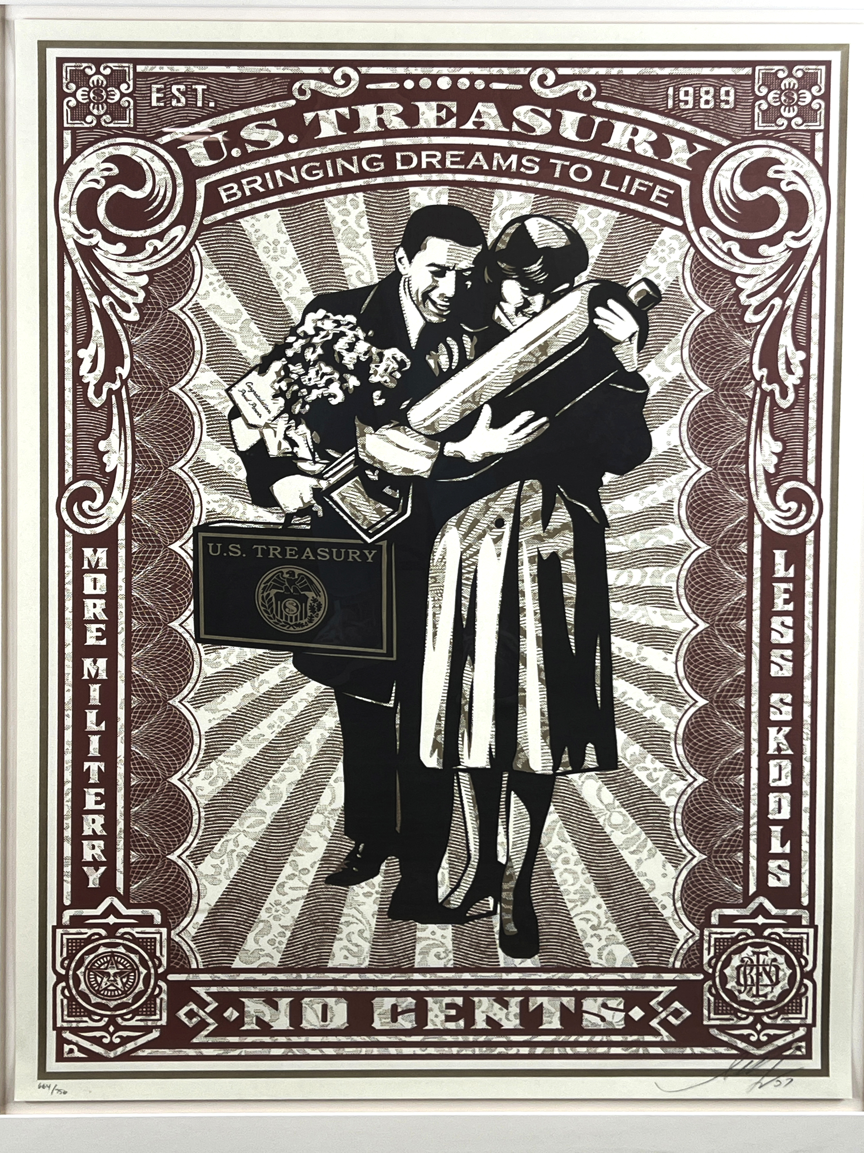 Shepard Fairey Proud Parents Signed Numbered Screen Print image 1