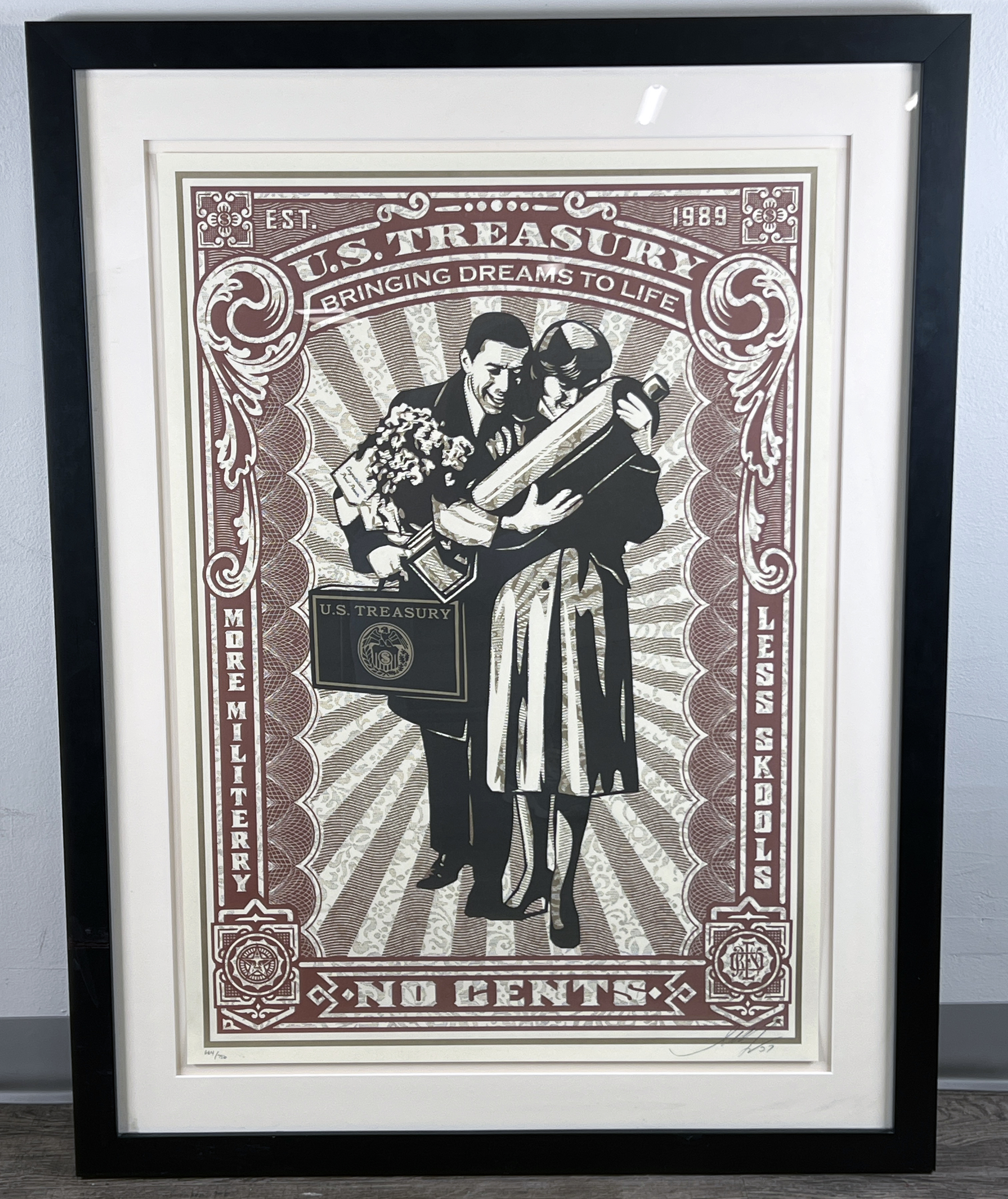 Shepard Fairey Proud Parents Signed Numbered Screen Print image 2