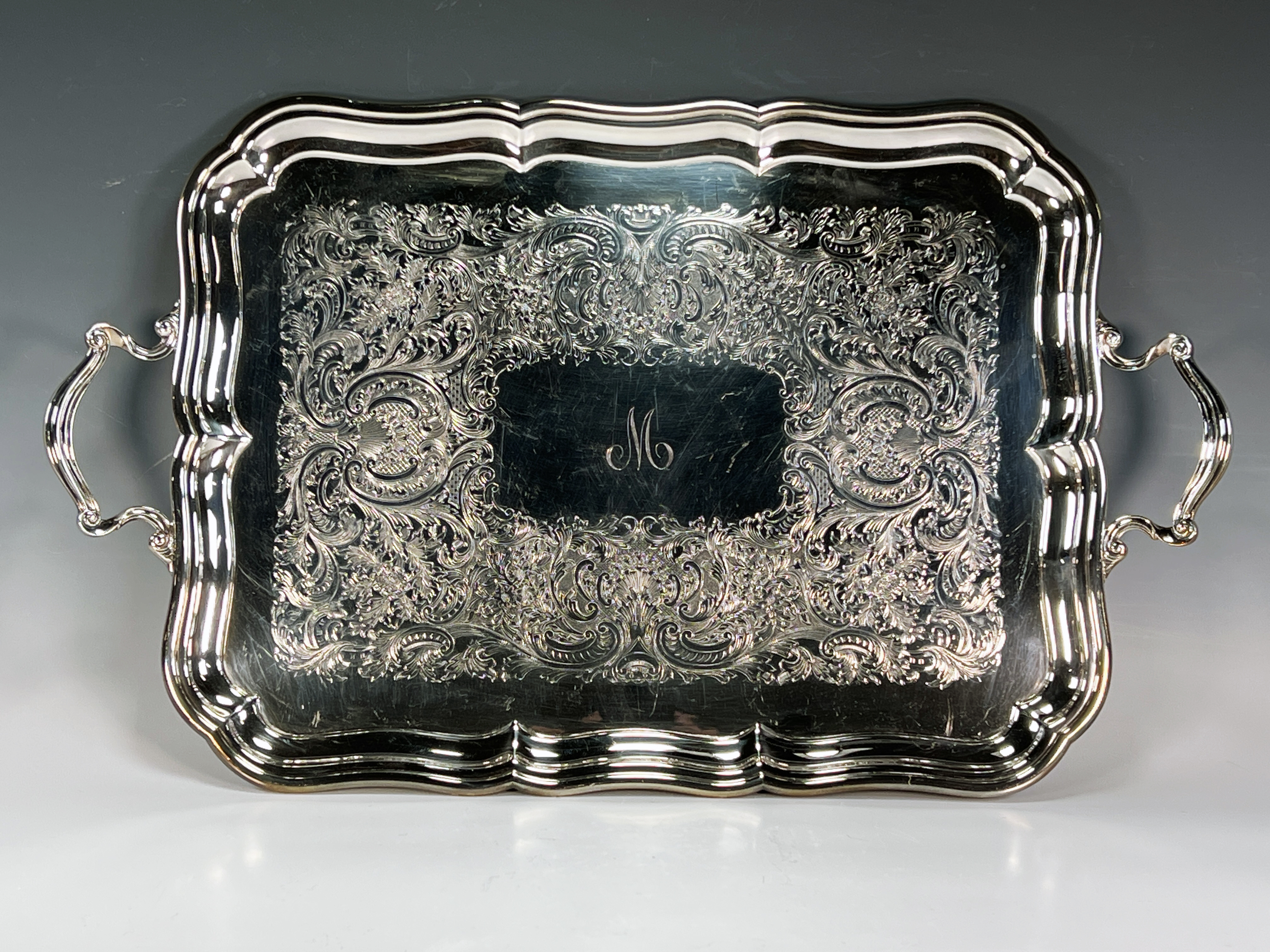 Large Birks Regency Plate Silverplate Serving Tray image 1