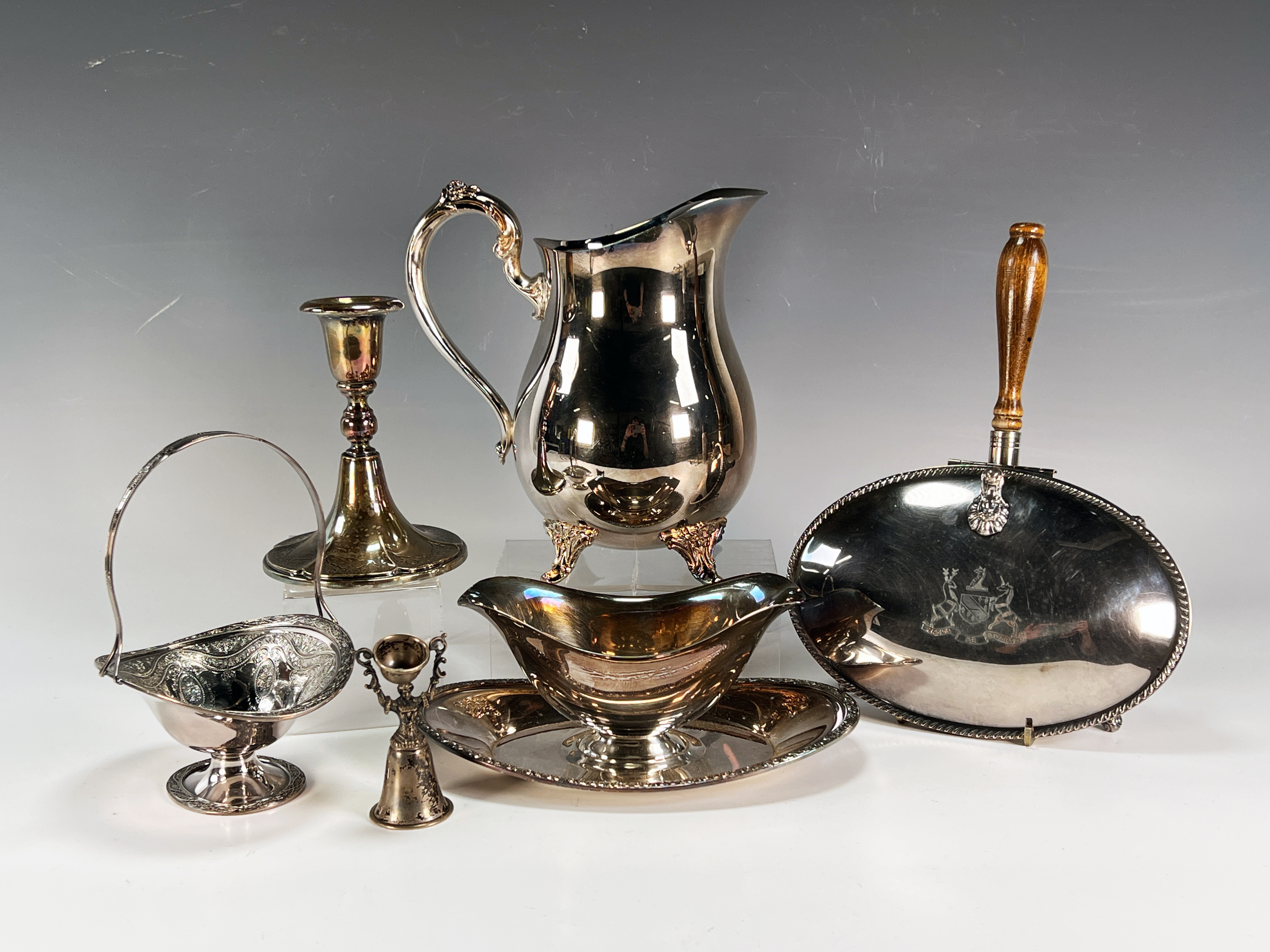 Assembled Lot Of Silverplate Service & Decorative Items image 1