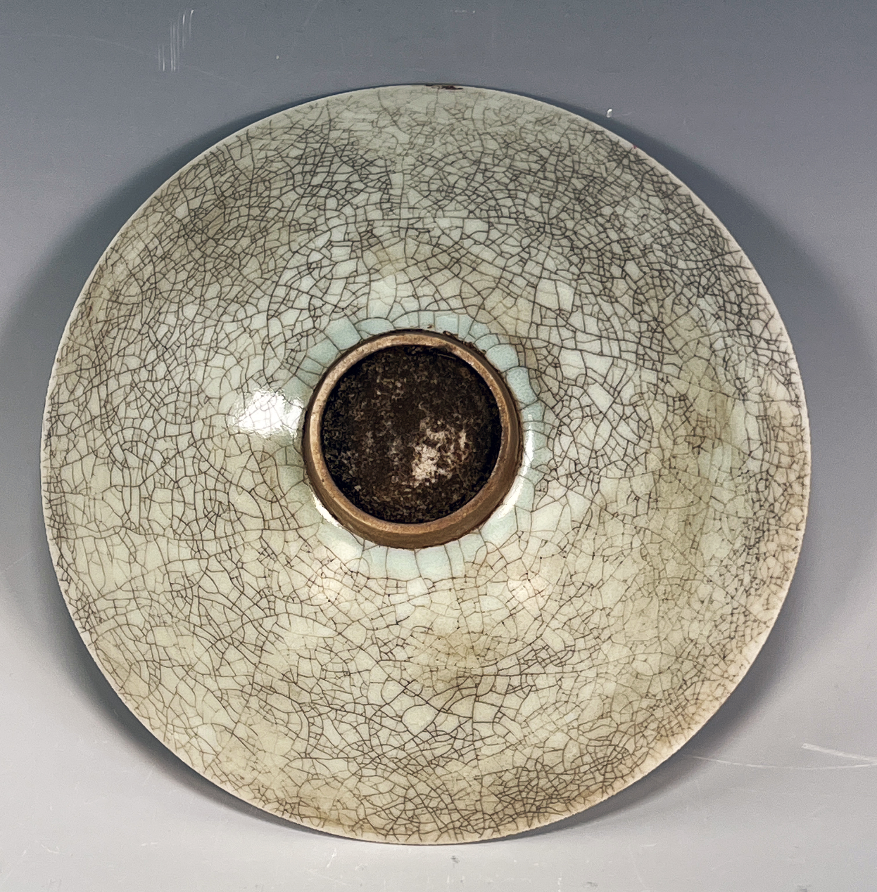 Chinese Porcelain Celadon Crackle Bowl image 4