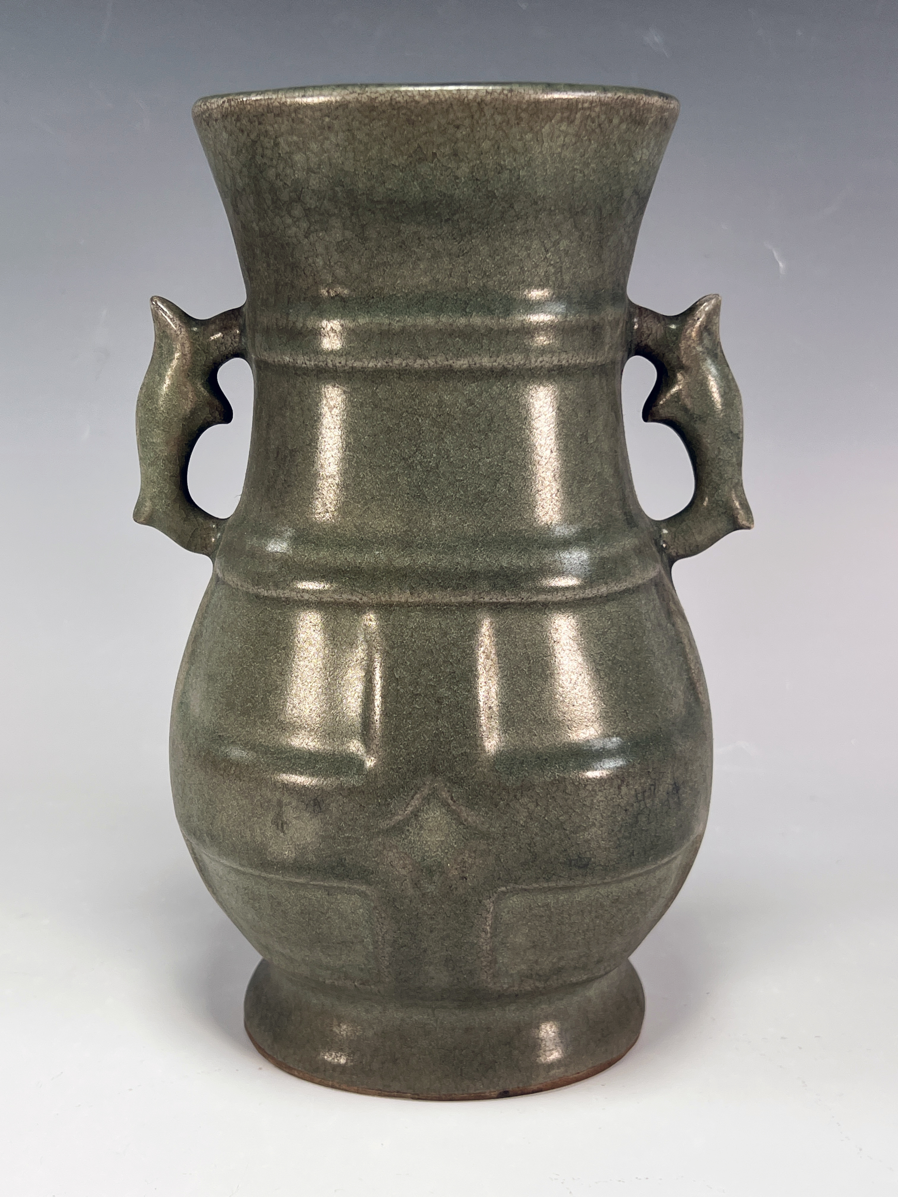 Guan Ware Vase With Beast Handles  image 1