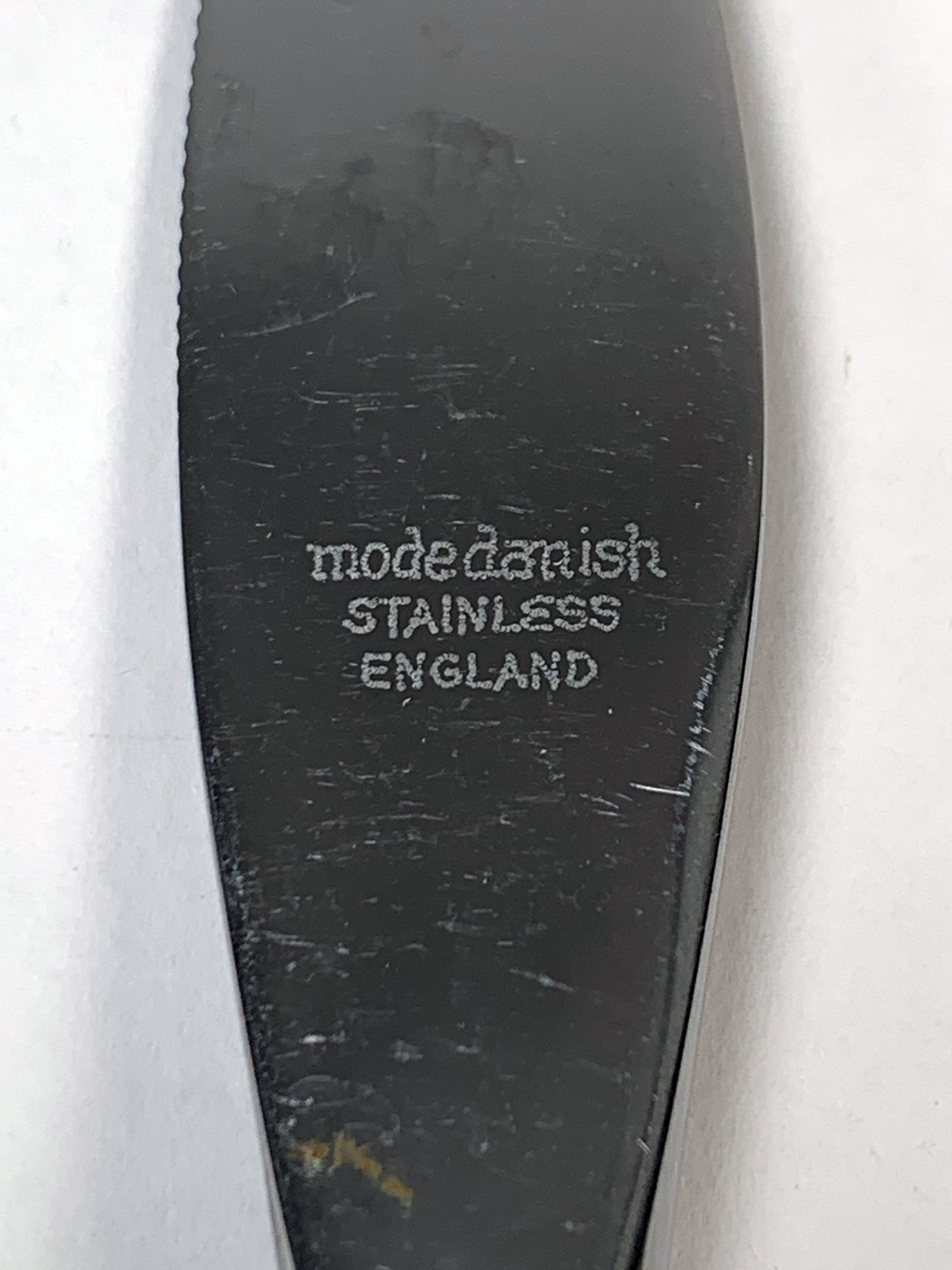 Mode Danish Wood Handled Steak Knives Set In Box image 3