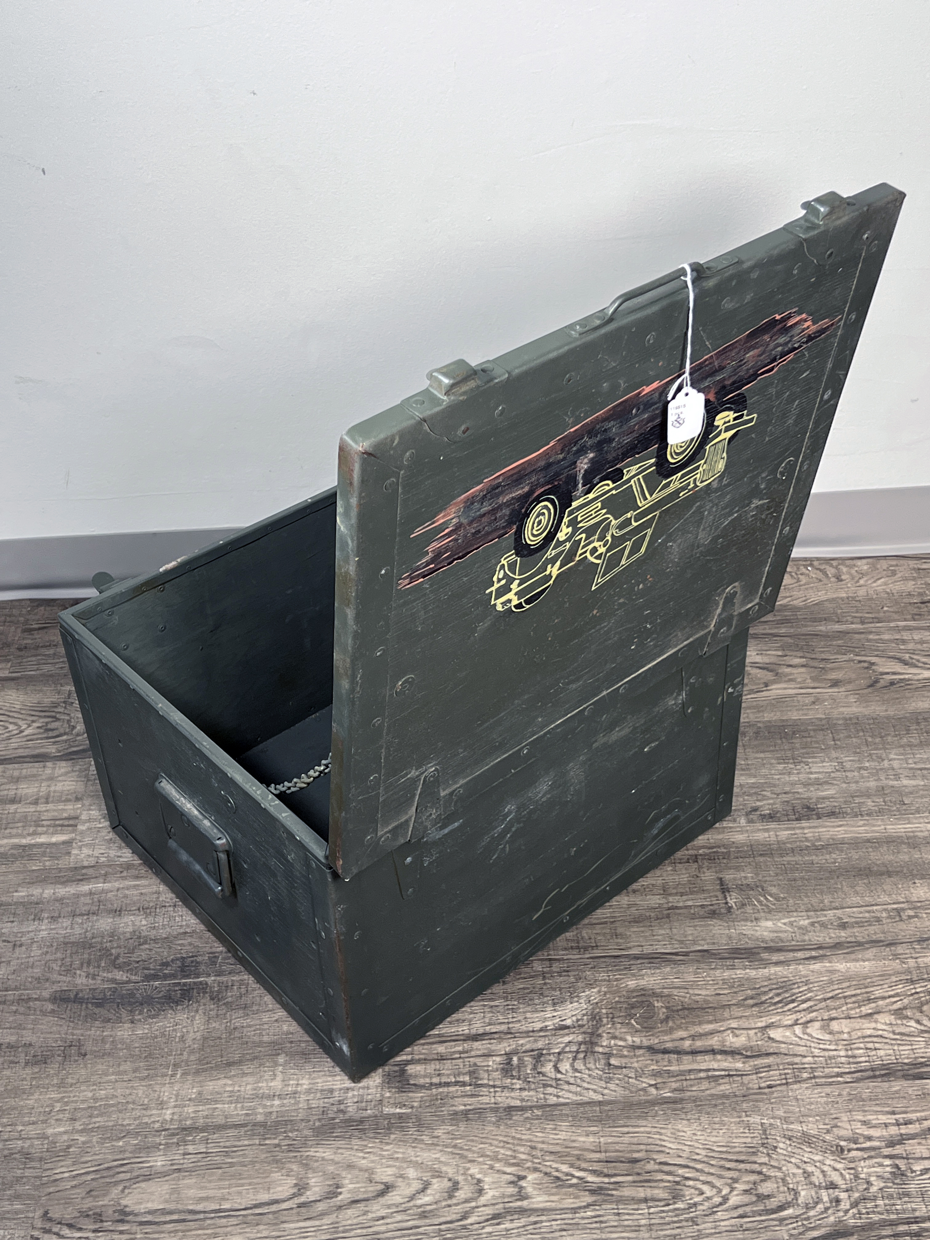 Vintage Wooden Jeep Utility Toy Box image 3